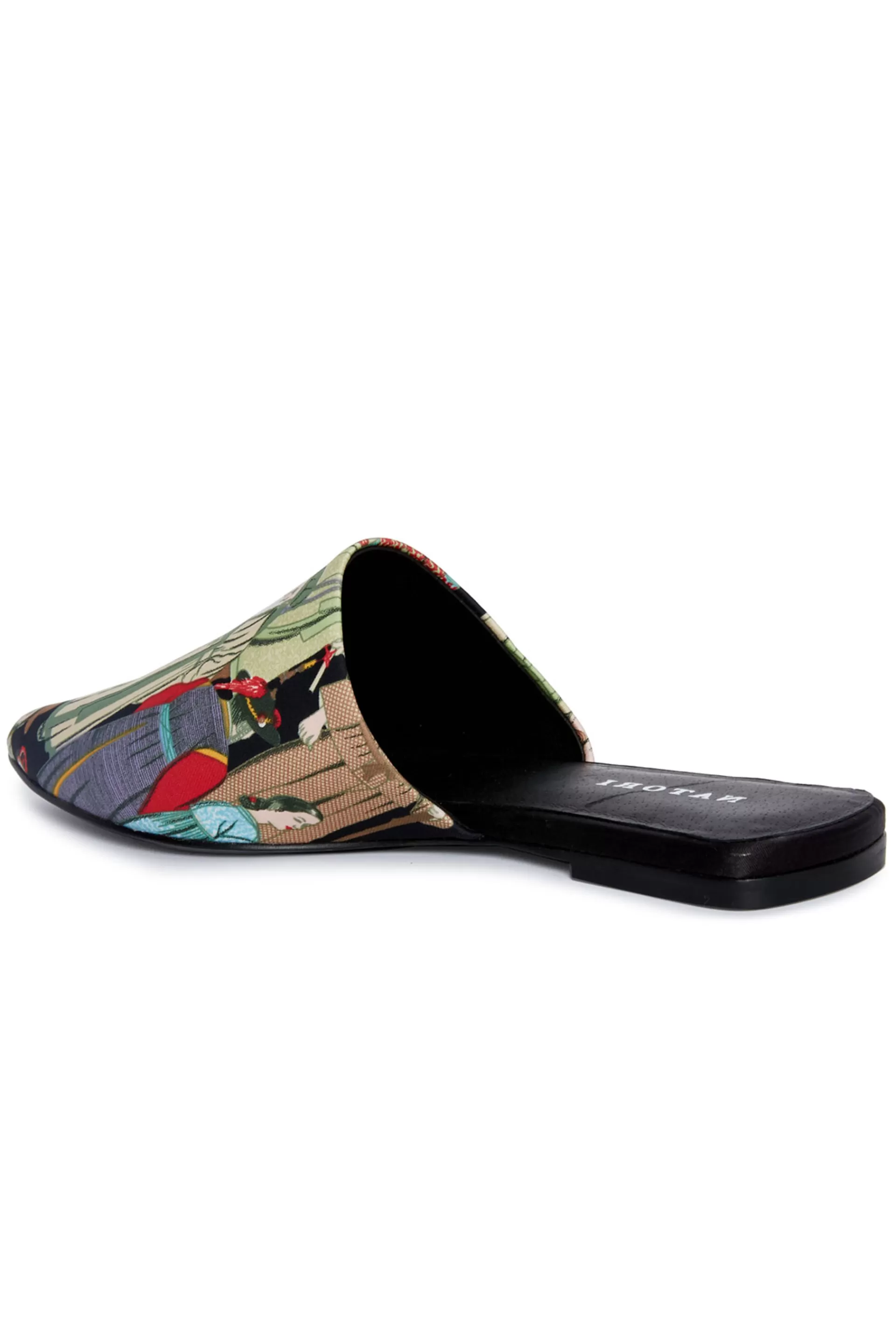 Natori Slides<Adore Dynasty Satin Slide Black Multi