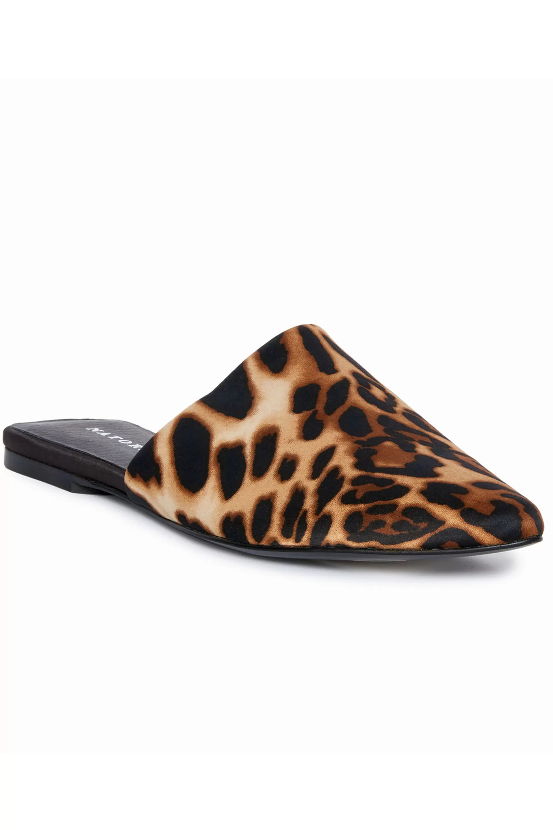 Natori Slides<Adore Luxe Leopard Satin Slide Chestnut