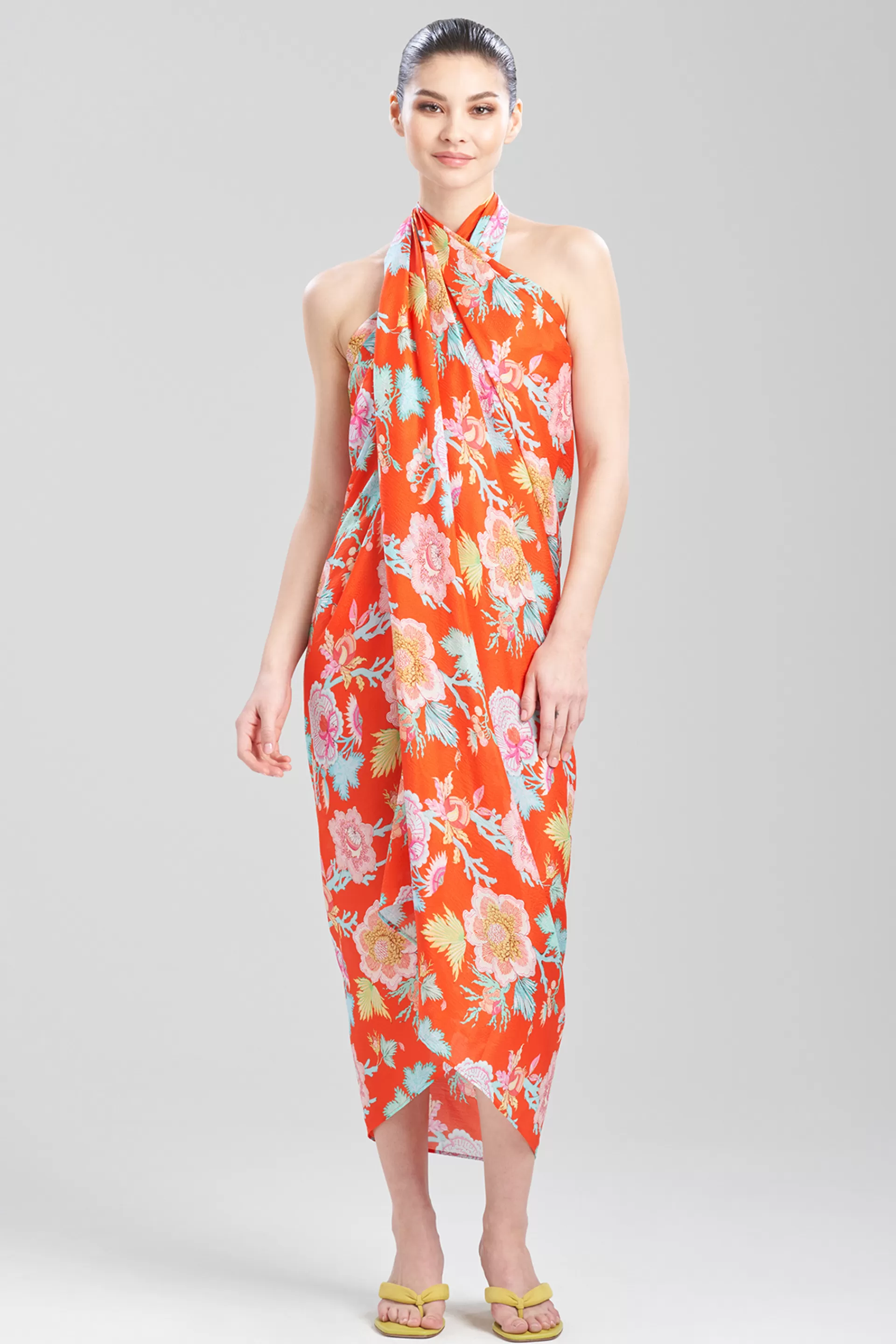 Natori Pareos<Amanpulo Obi Silk Pareo Paradise Orange