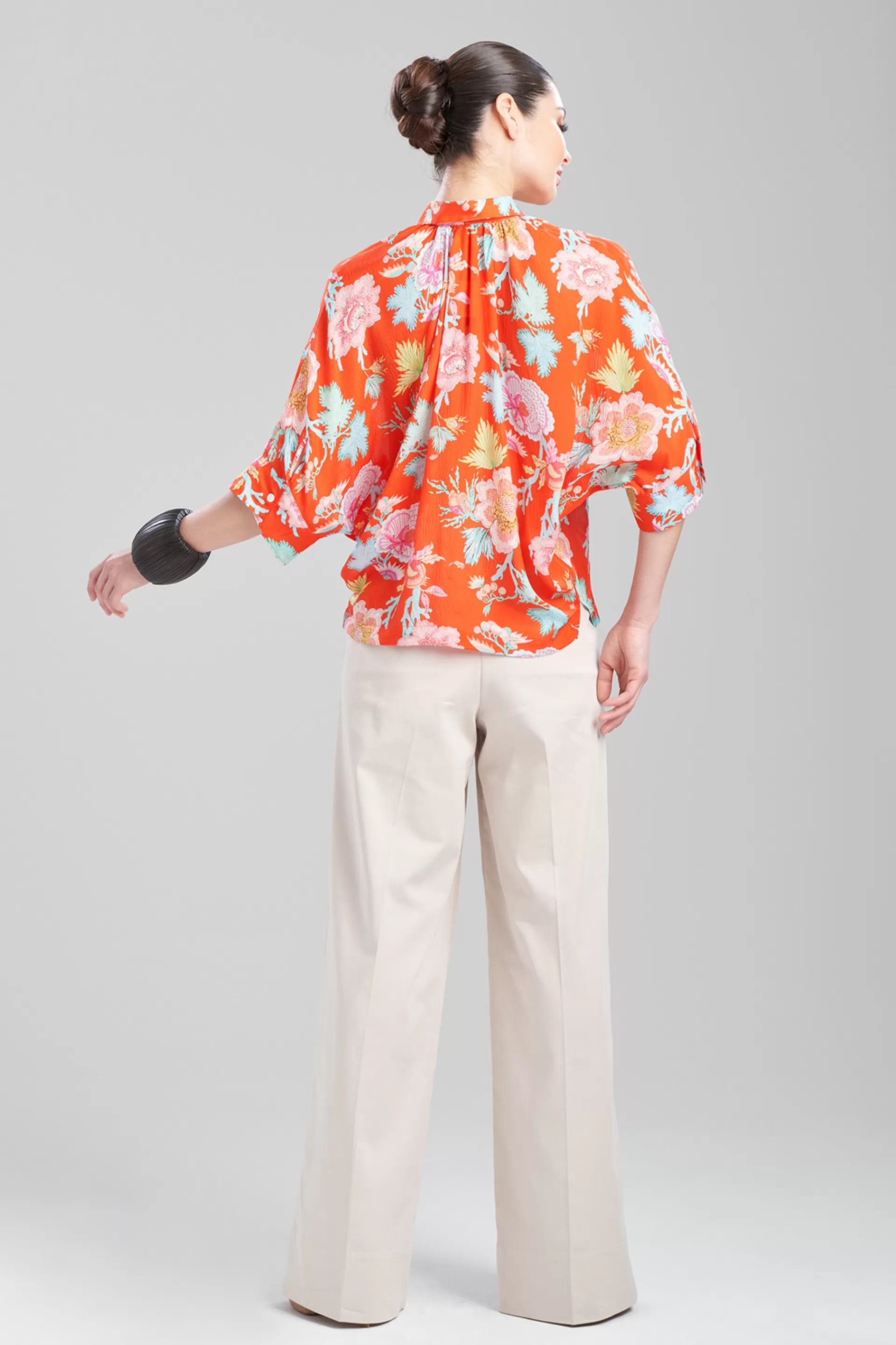 Natori Tops, Shirts & Tunics<Amanpulo Obi Silk Top Paradise Orange