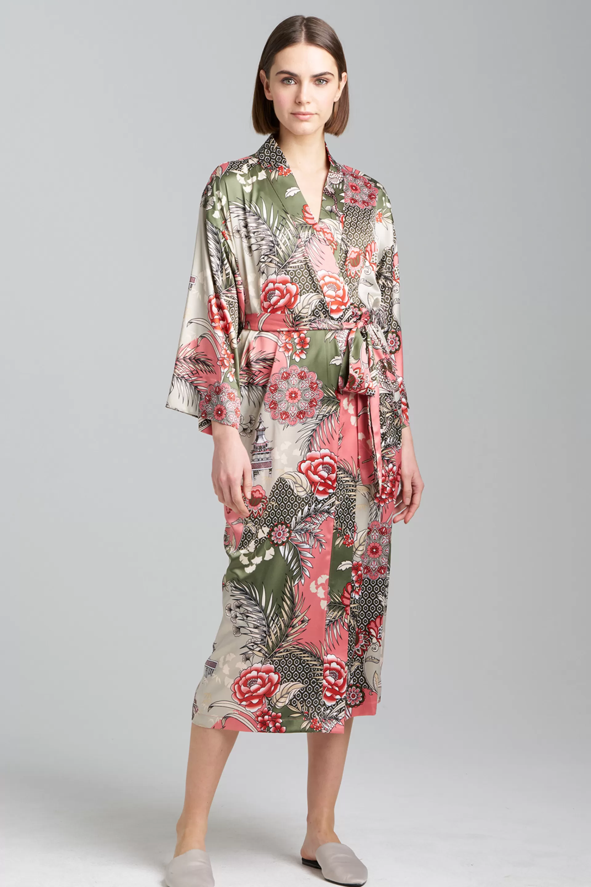 Natori Robes & Kimonos<Andalusia Satin Robe