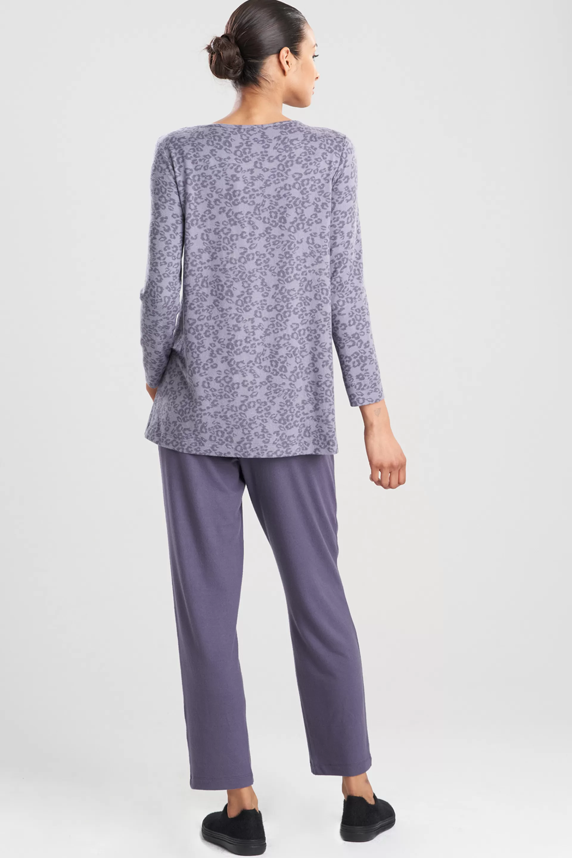 Natori Pajama Tops<Animale Printed Mirage Top Ink Grey