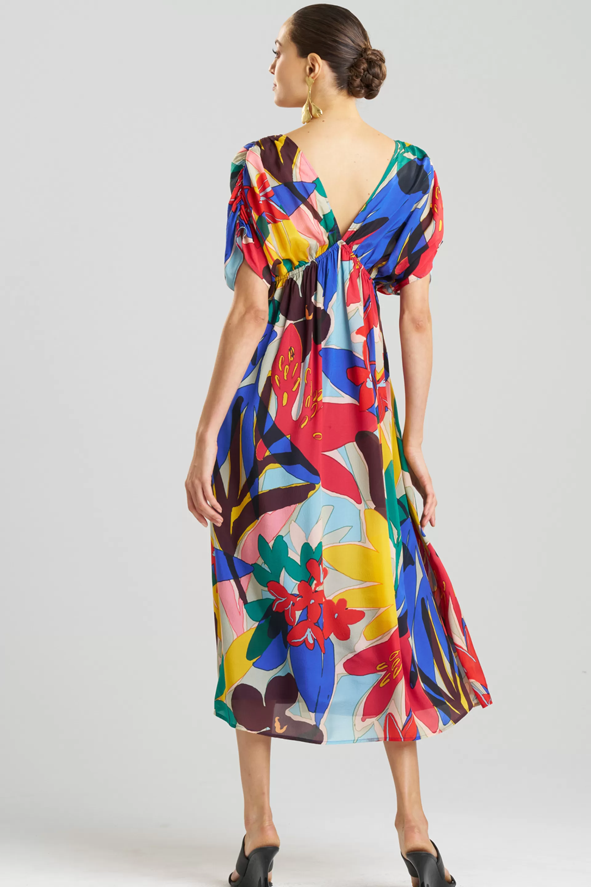 Natori Dresses | Beach Caftans<Antibes Printed Obi Silk Dress Multi