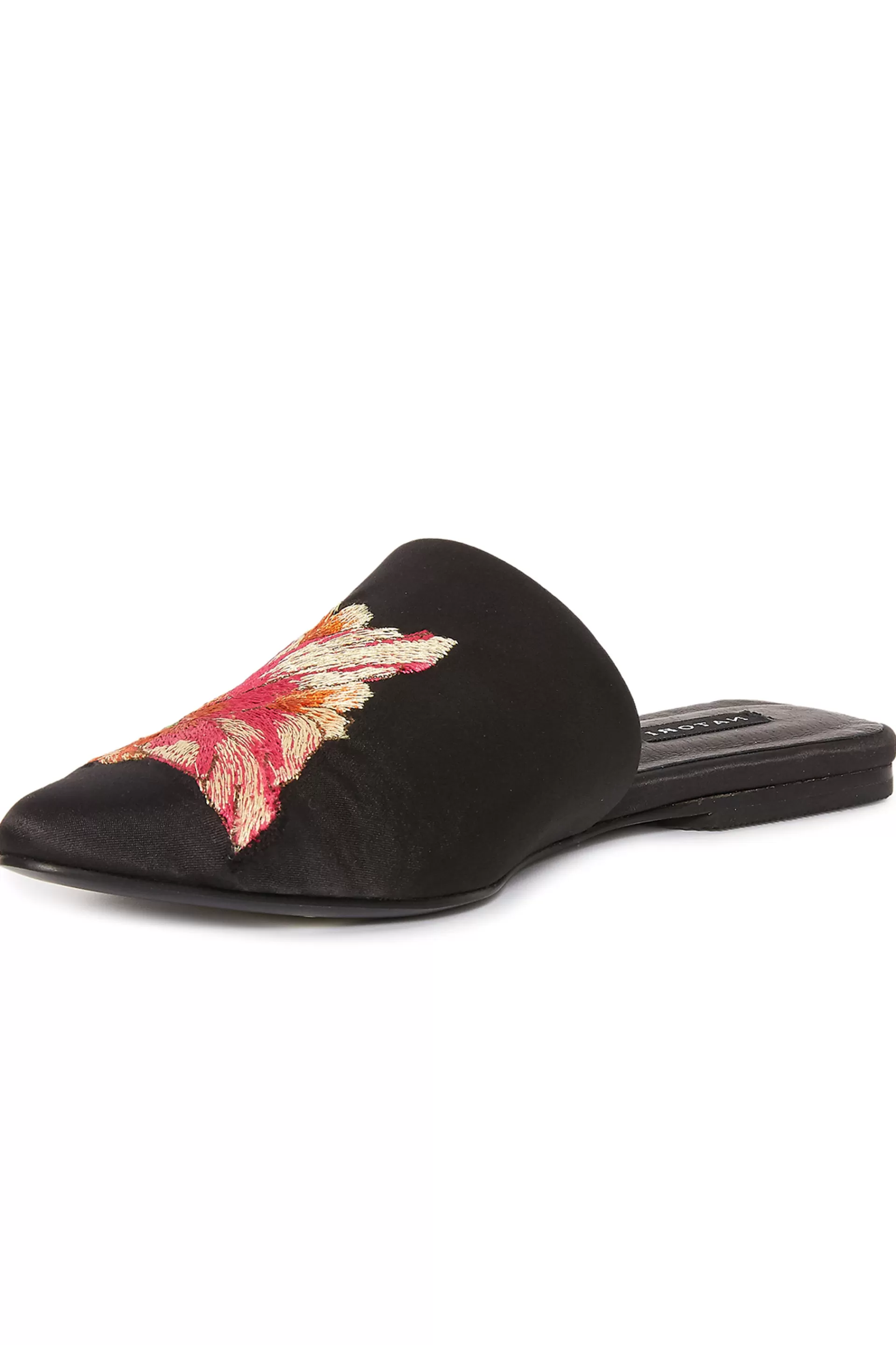 Natori Slides<Arri Satin Embroidered Slide