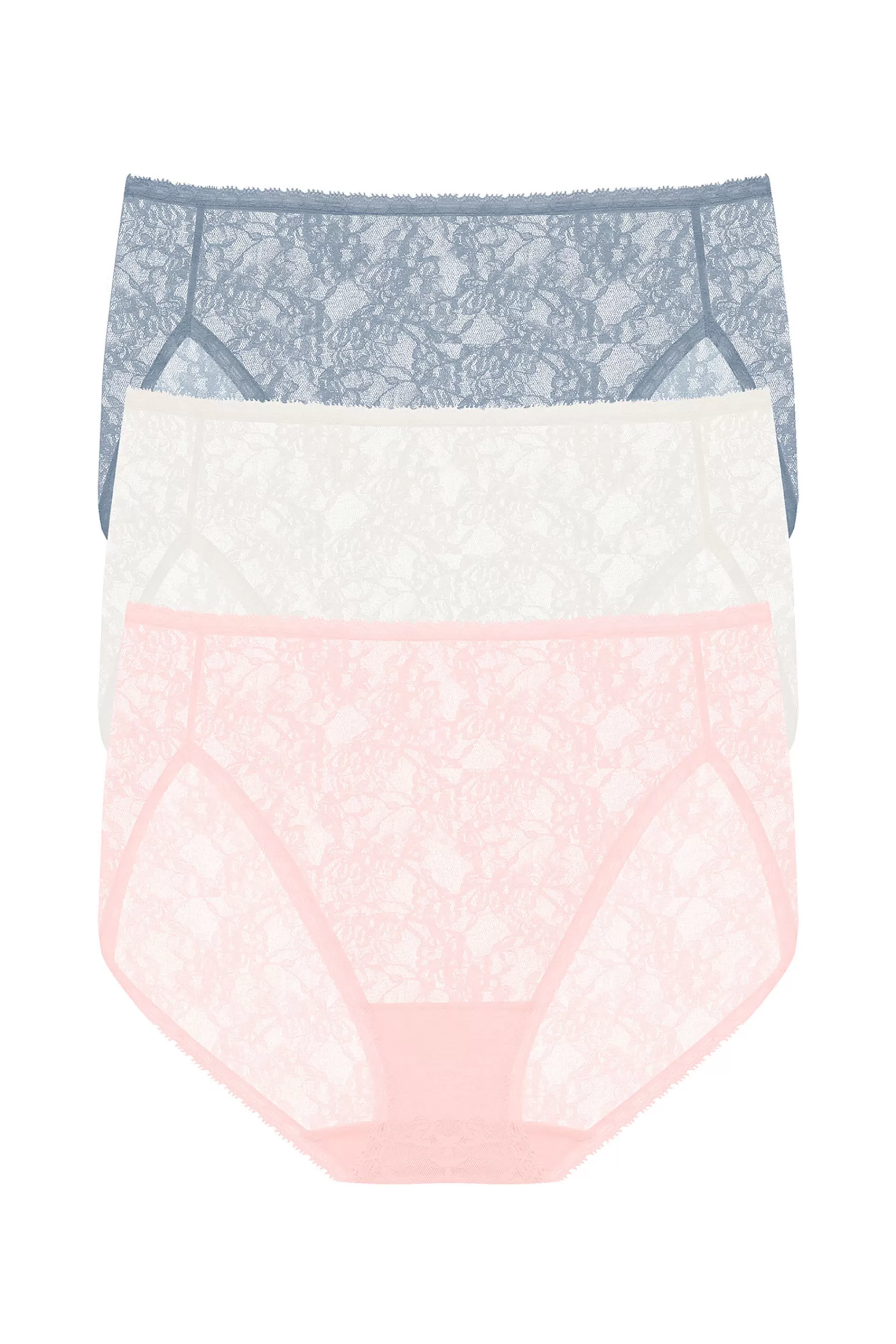 Natori Briefs<Bliss Allure One-Size Lace French Cut Brief 3-Pack