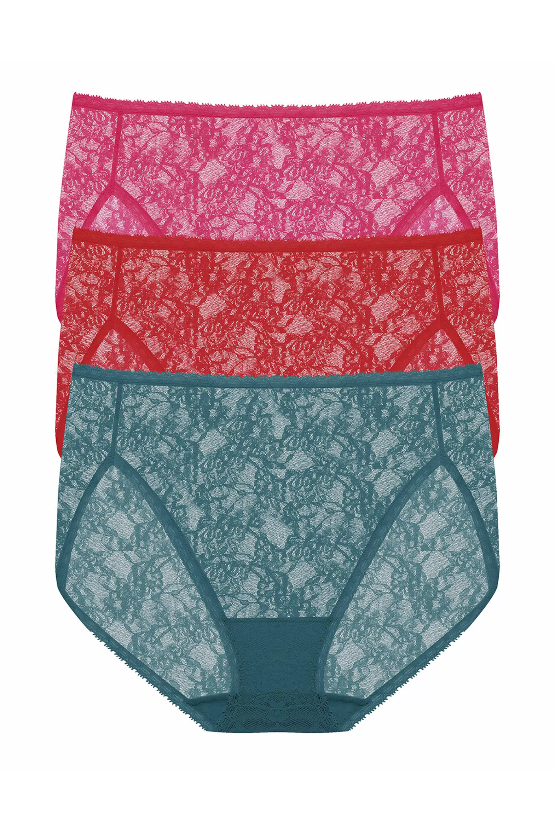 Natori Briefs<Bliss Allure One-Size Lace French Cut Brief 3-Pack