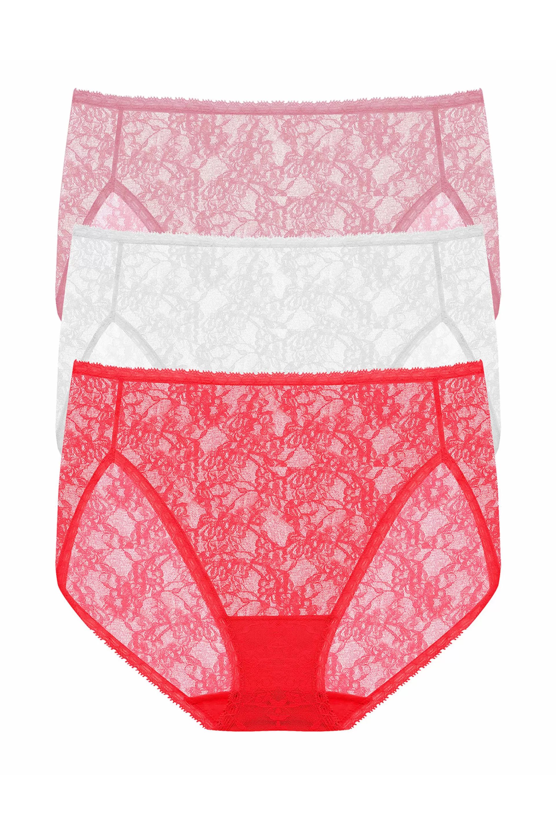 Natori Briefs<Bliss Allure One-Size Lace French Cut Brief 3-Pack