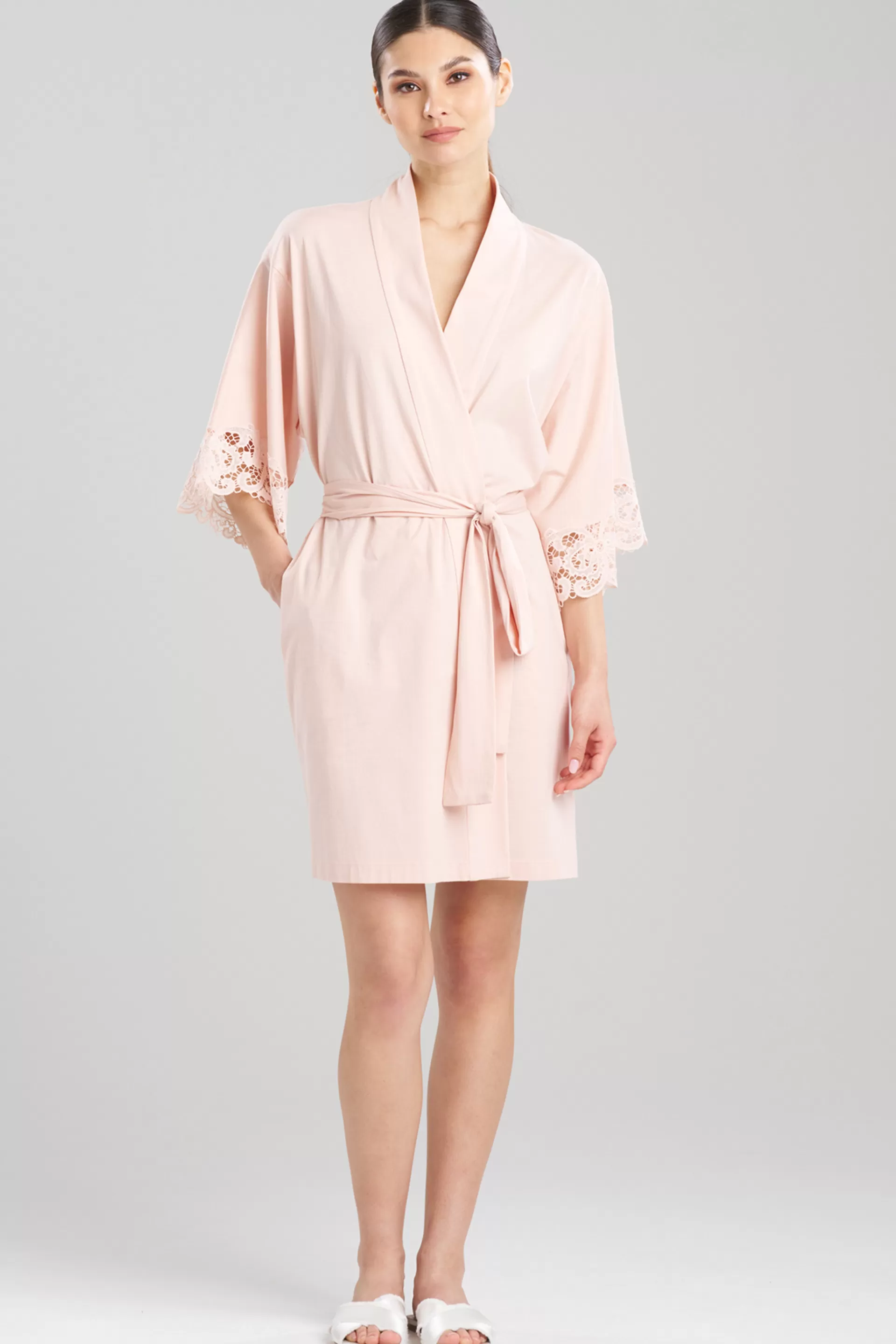 Natori Robes & Kimonos | Bridesmaid Pajamas & Robes<Bliss Harmony Lace Applique Wrap