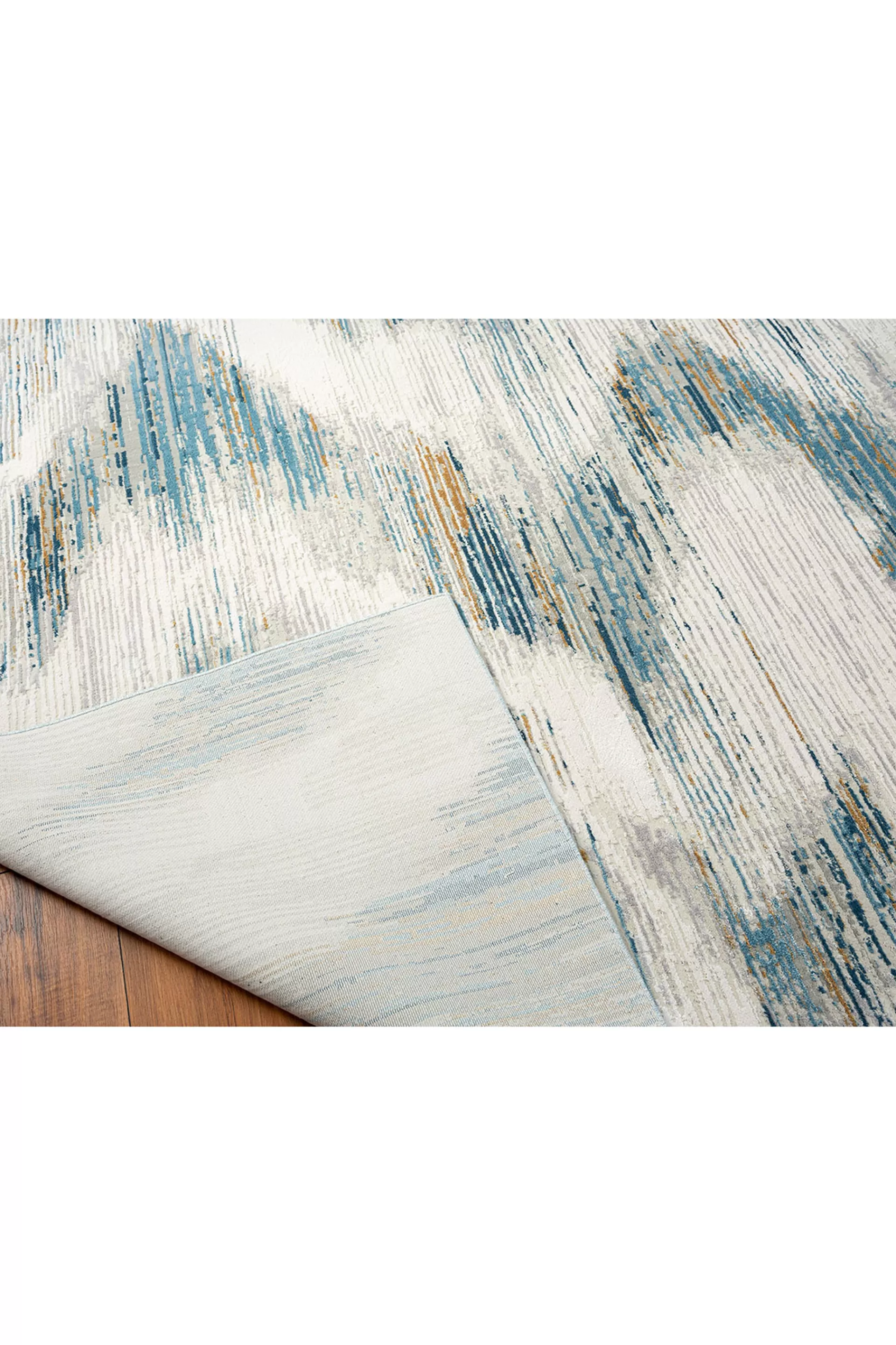 Natori Rugs<Bliss- Ikat Blue/Grey Rug O/C