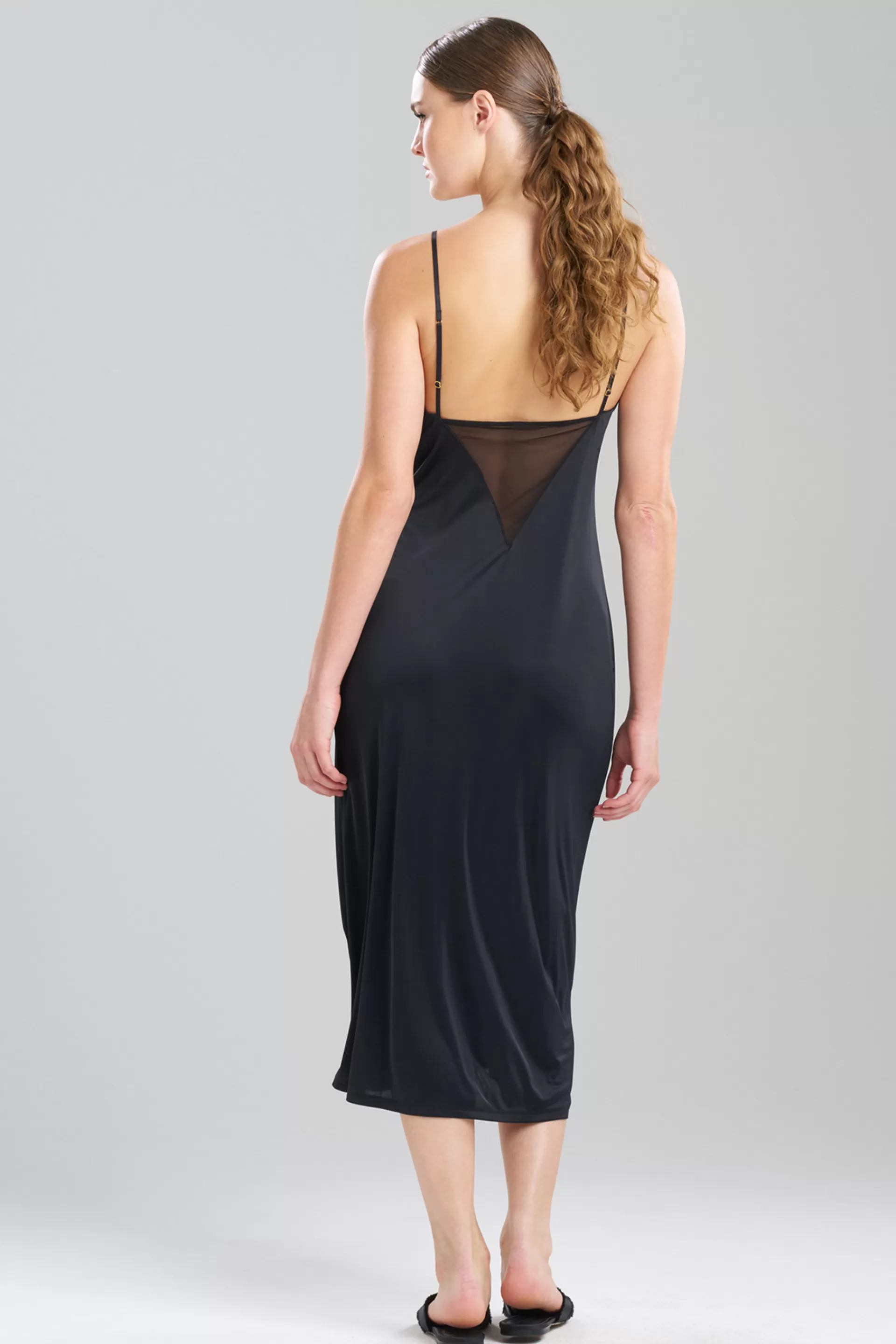 Natori Plus Sizes | Gowns<Body Doubles Mesh Gown Black