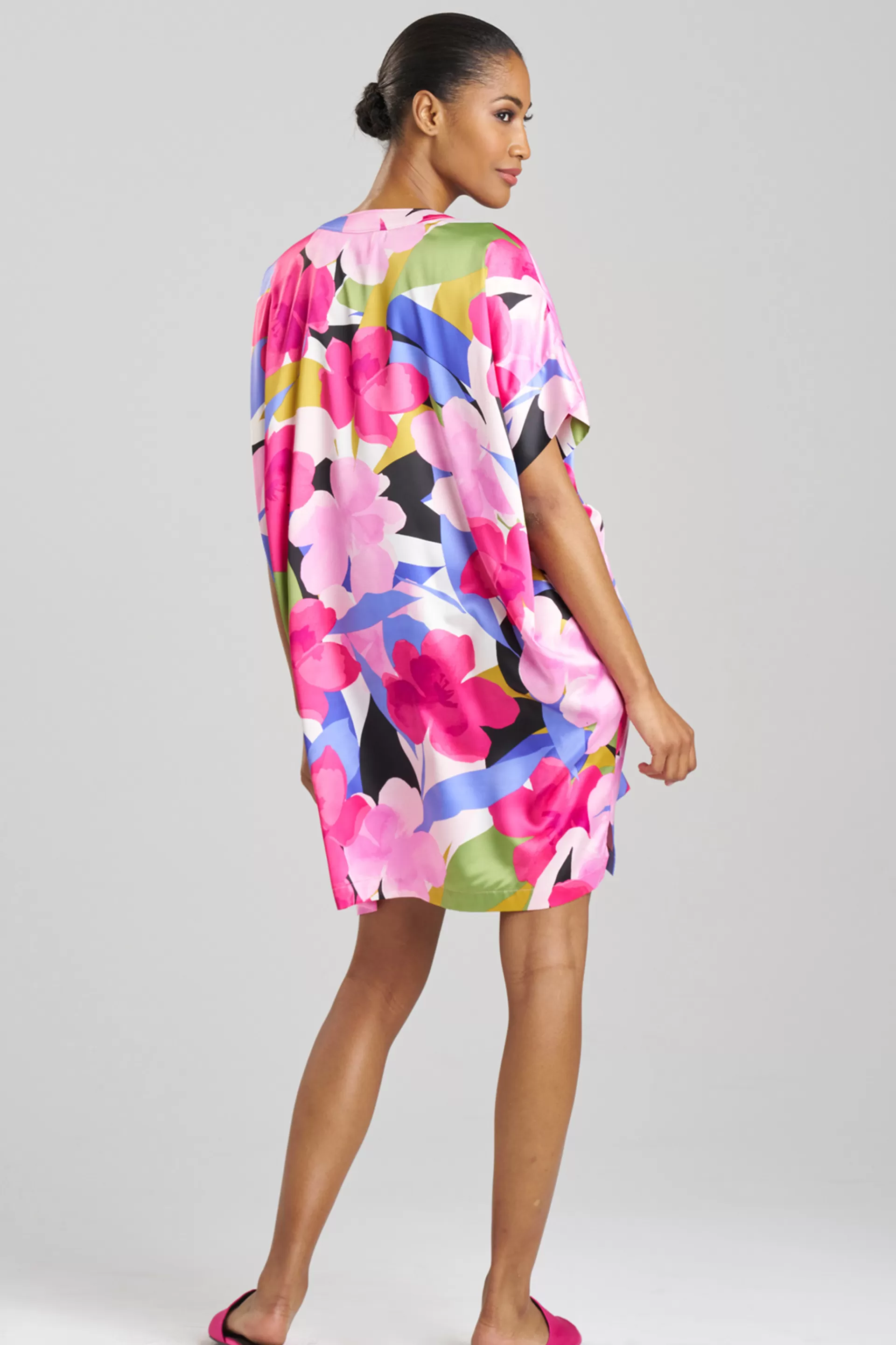 Natori Sleepshirts<Bonita Satin Sleepshirt Pink Multi