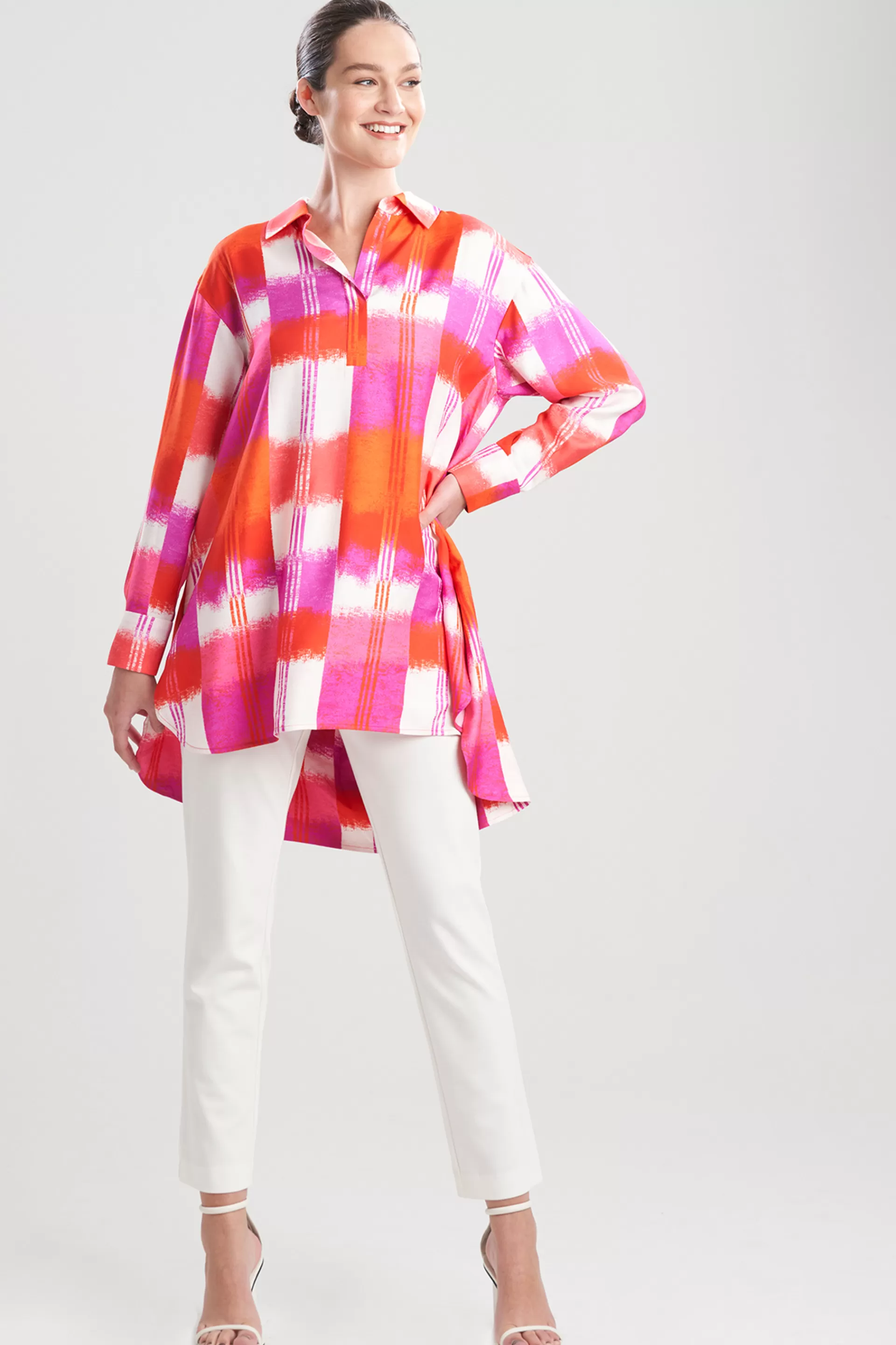 Natori Tops, Shirts & Tunics<Boro-Cotton Silk Oversized Shirt