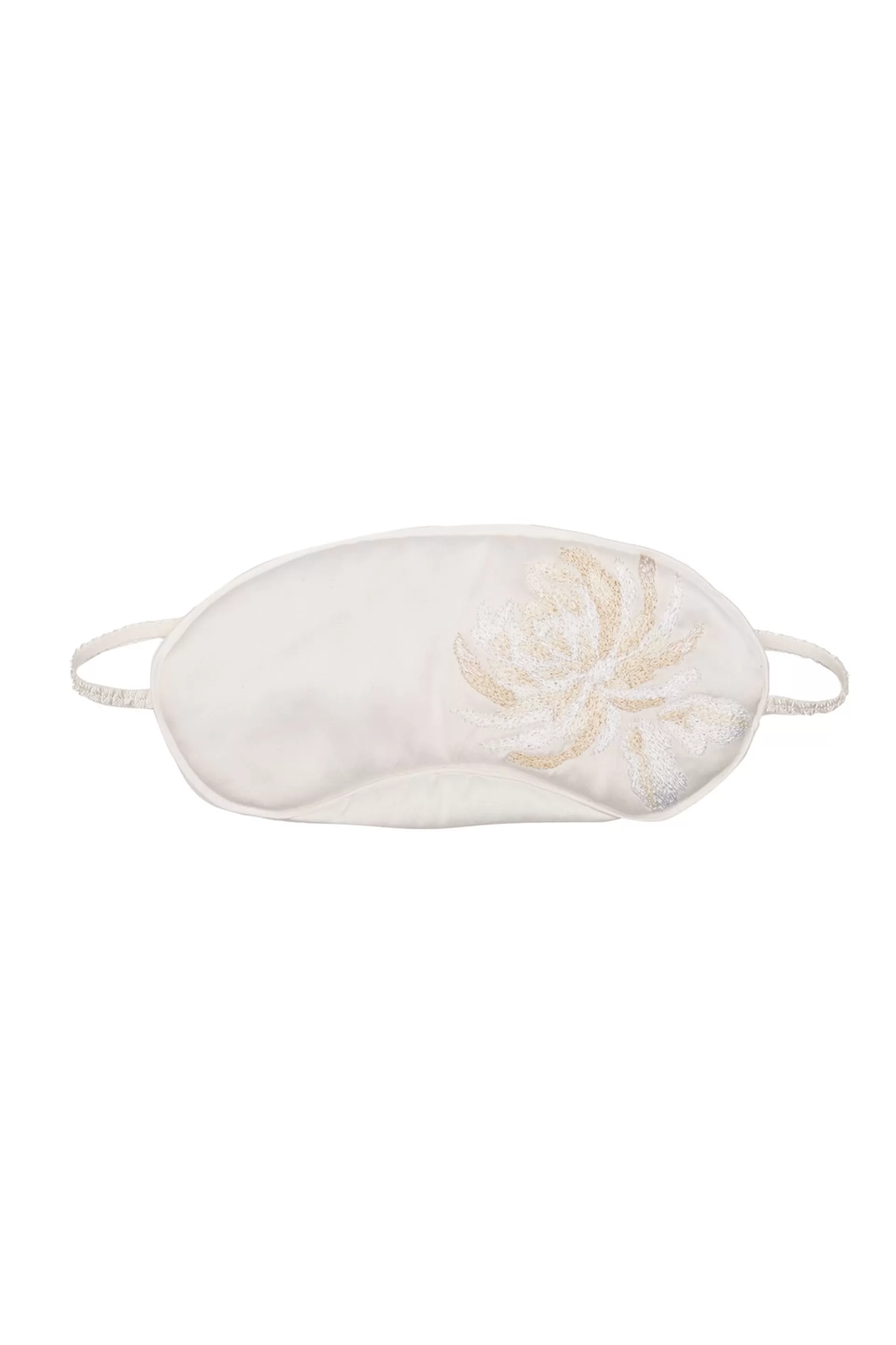 Natori Bridal Accessories | Bridal<Bridal Embroidery Eyemask Warm White