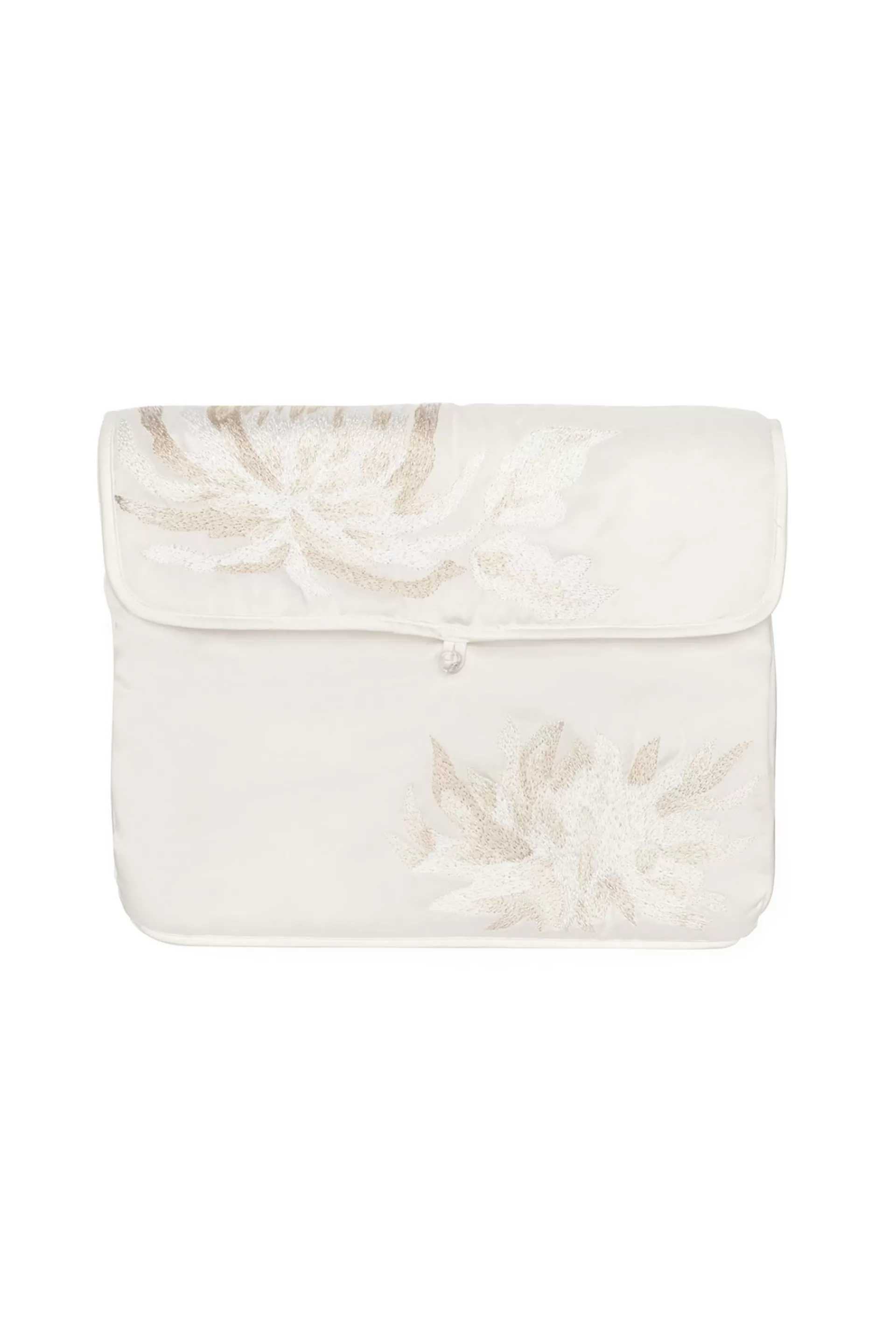 Natori Bridal Accessories | Bridal<Bridal Embroidery Lingerie Bag Warm White