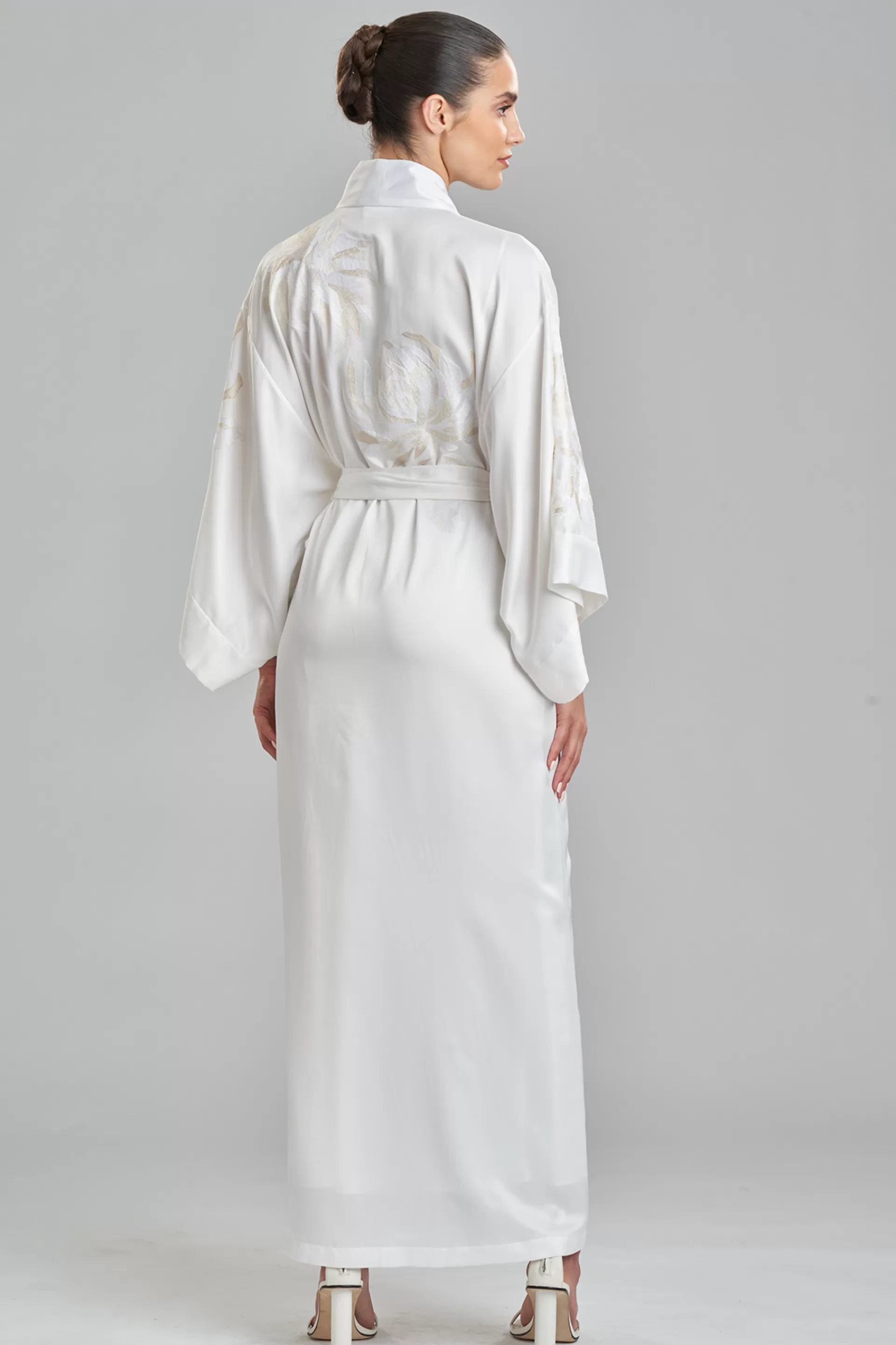 Natori Robes & Kimonos | Bridal Robes & Wraps<Bridal Embroidery Robe Warm White