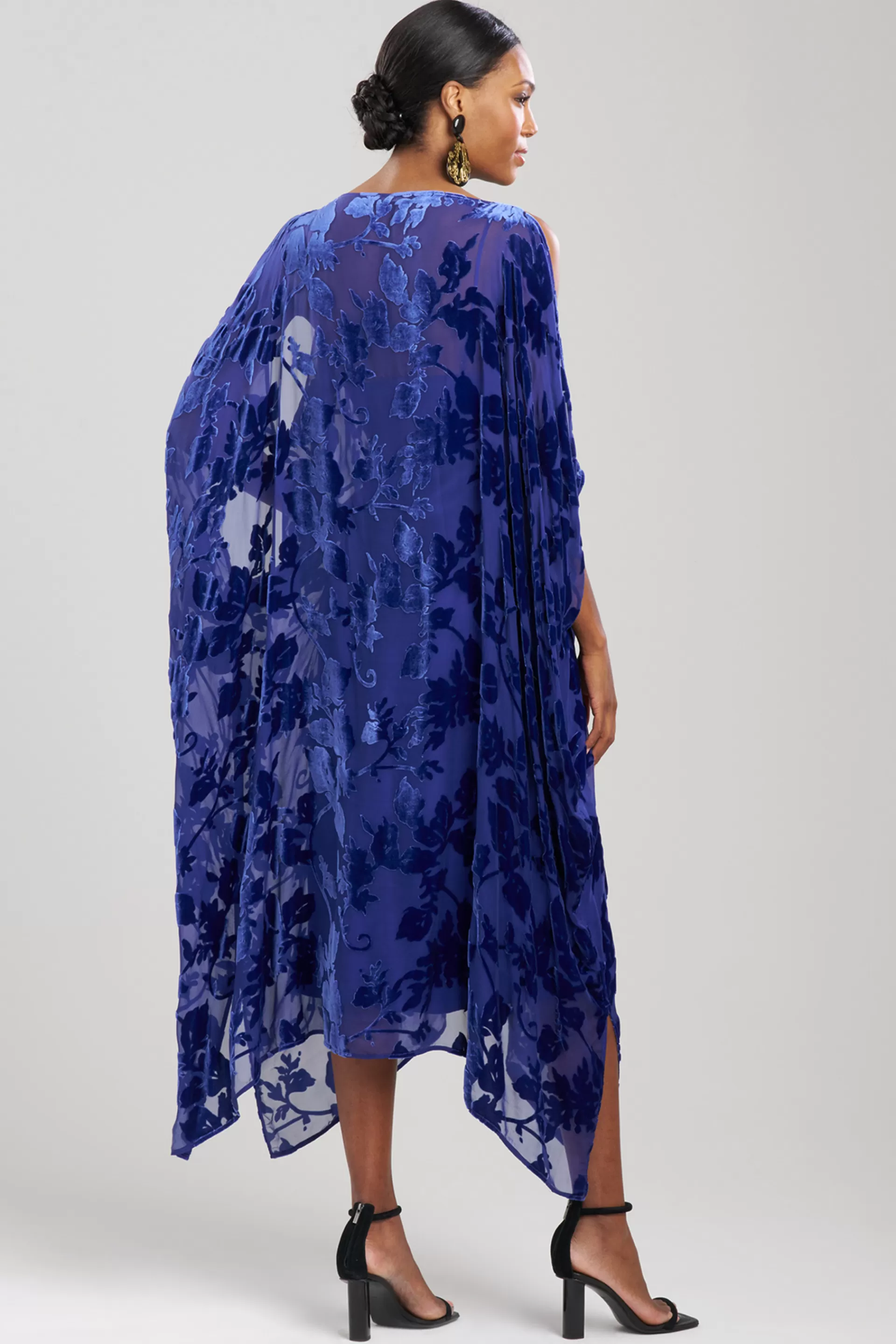 Natori Caftans<Burn Out Velvet Silk Caftan