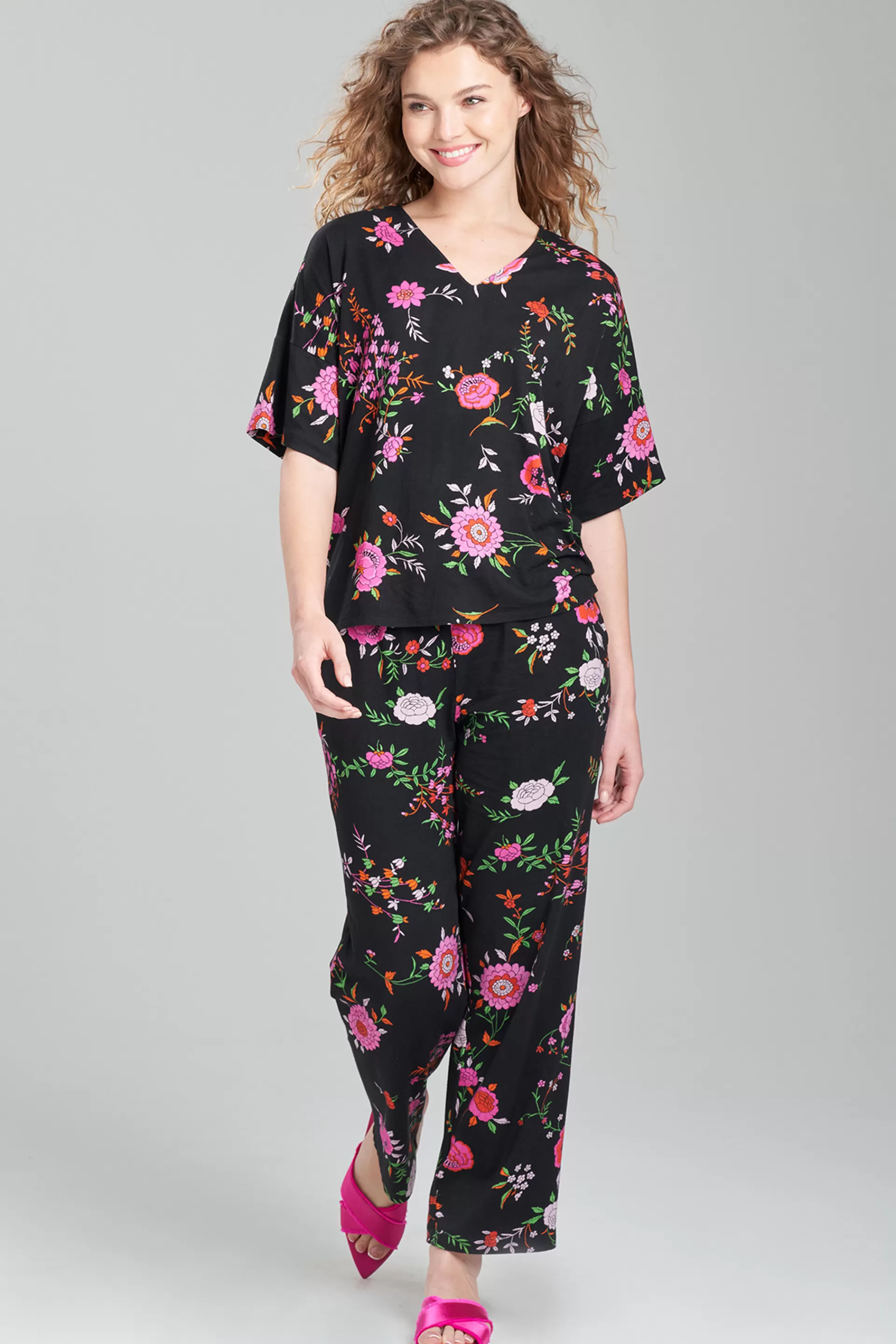 Natori Pajama Sets<Butterfly Garden V-Neck PJ