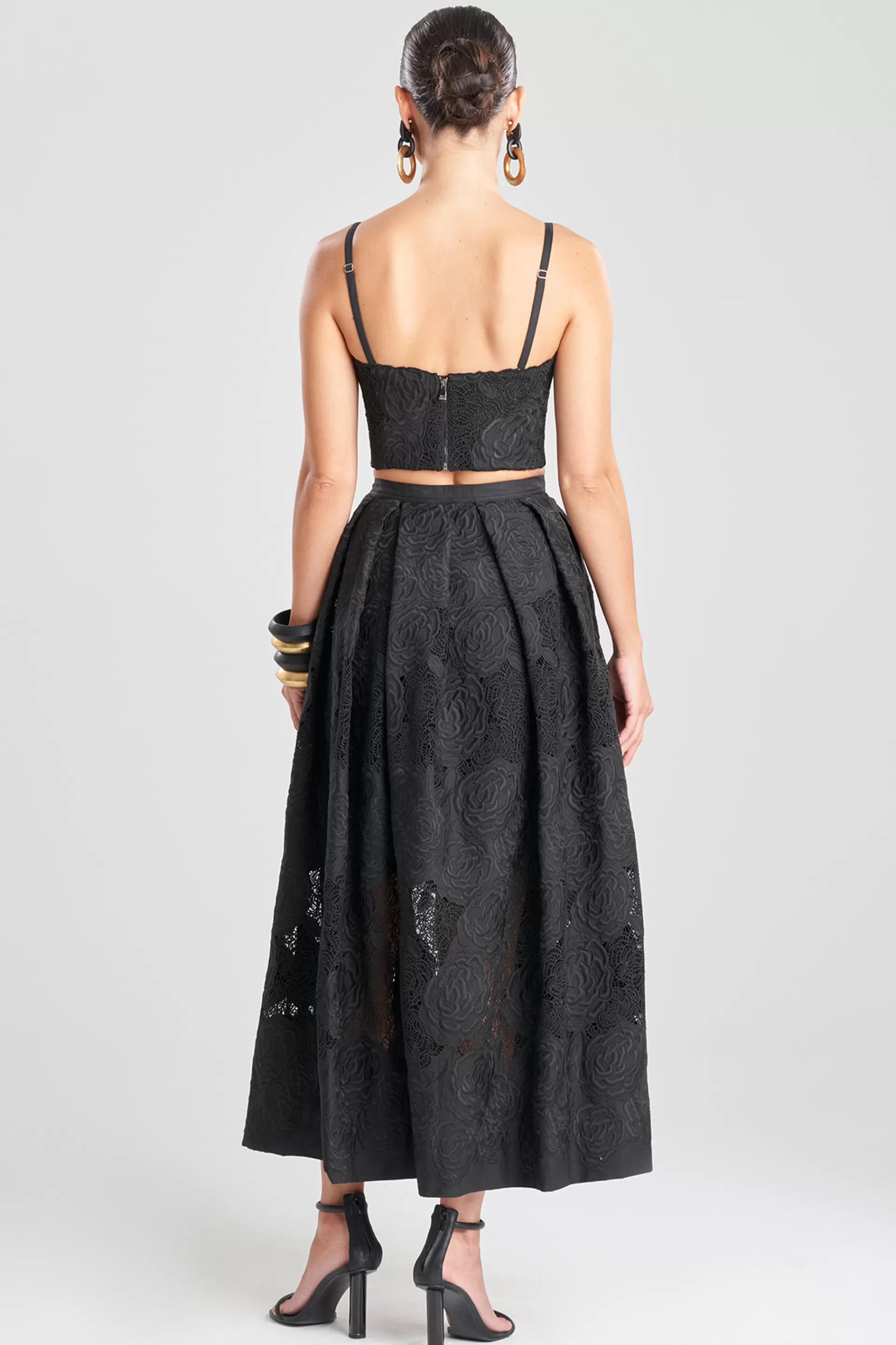 Natori Bustiers & Camis<Calado Embroidery Cotton Bustier Black