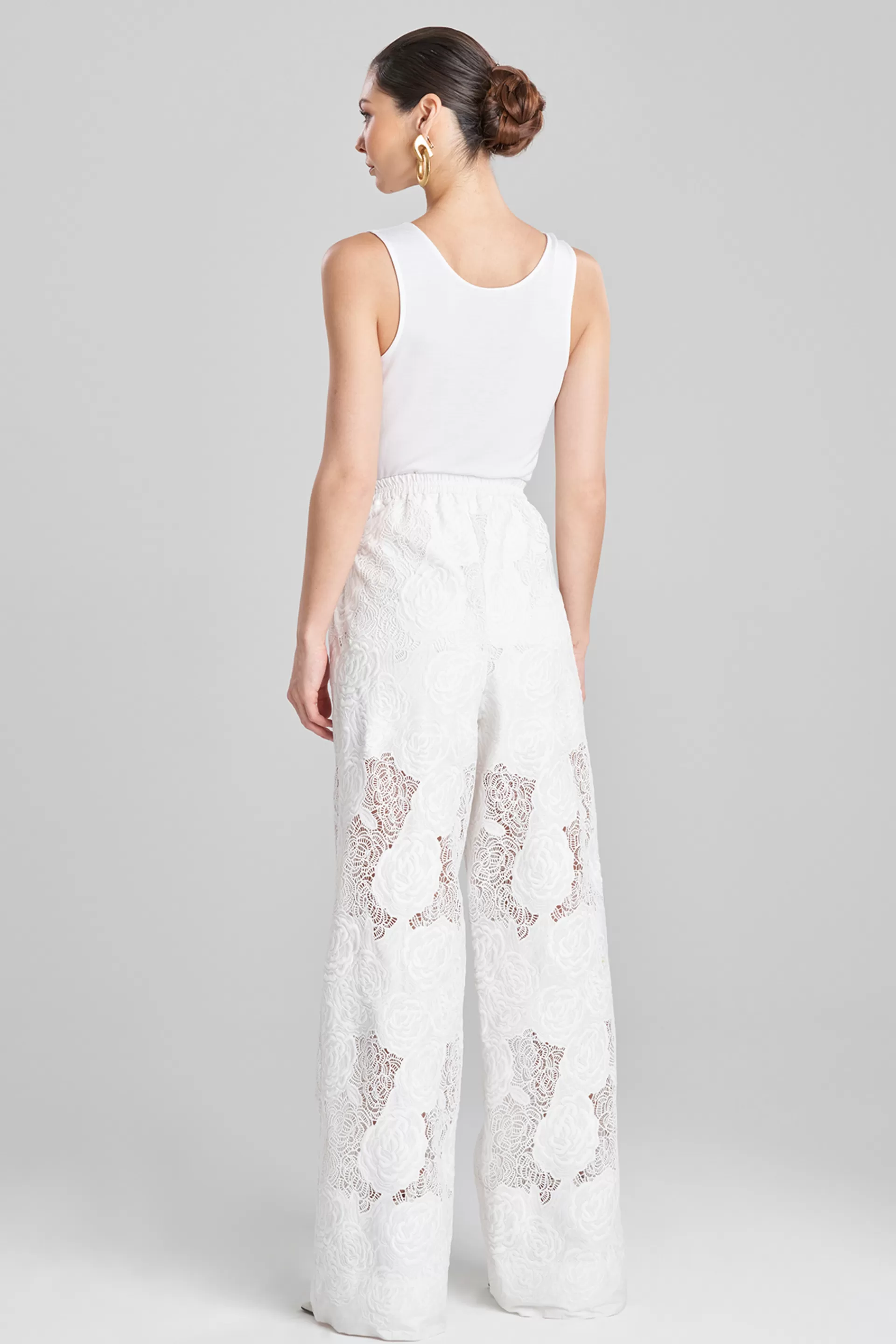 Natori Bridal Shower Outfits | Plus Sizes<Calado Embroidery Cotton Pants