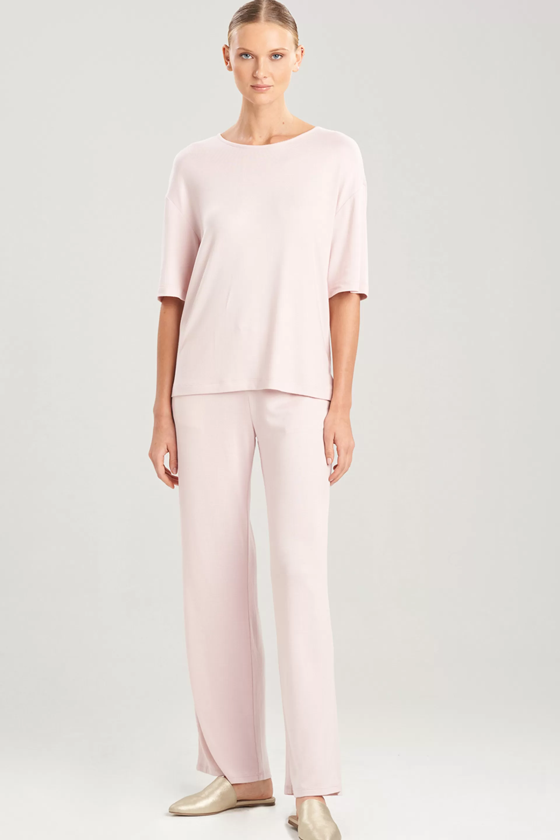 Natori Pajama Tops | Lounge Tops<Calm Short Sleeve Top Rosette