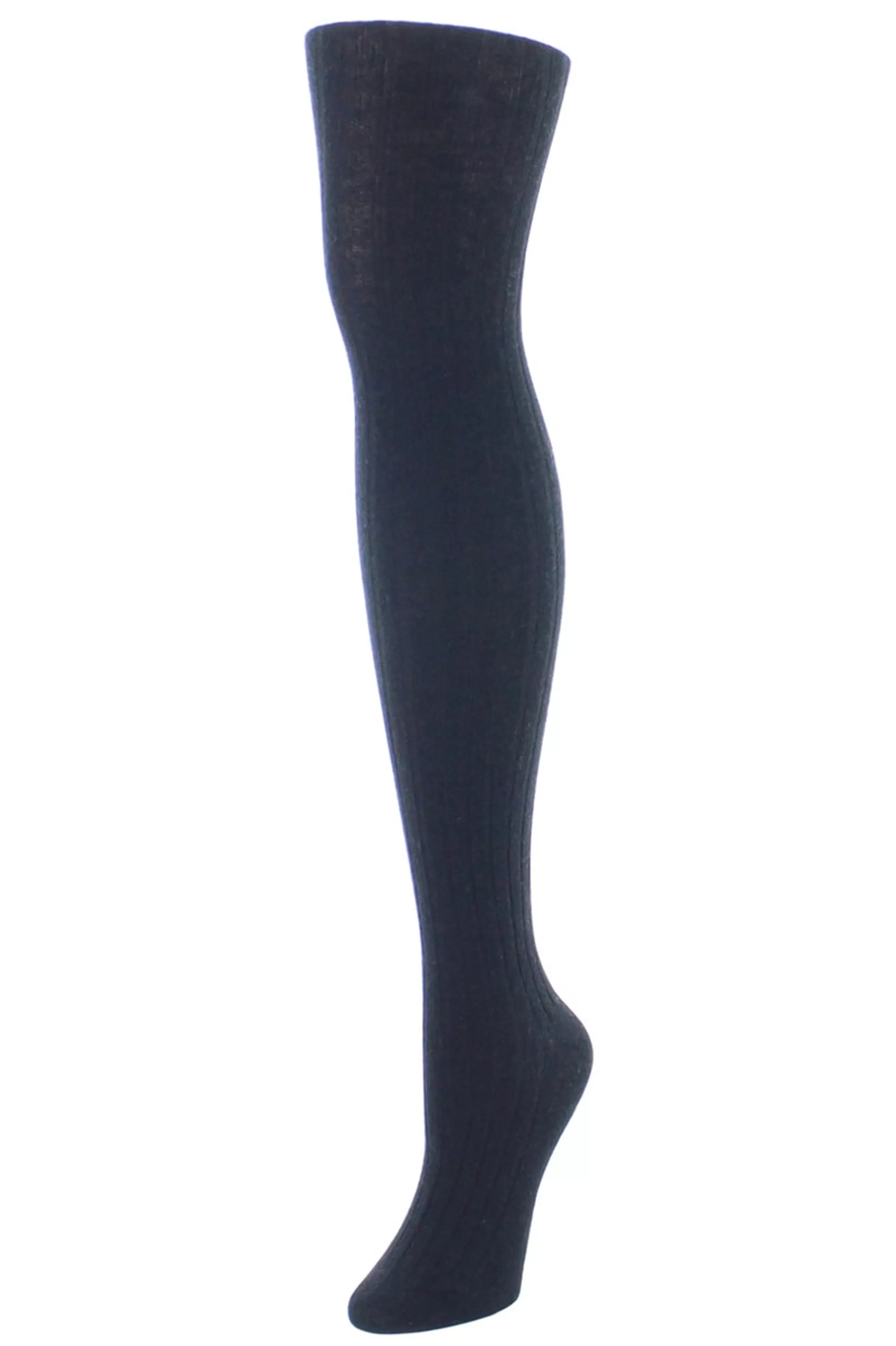 Natori Tights<Cashmere Rib Sweater Tights Black