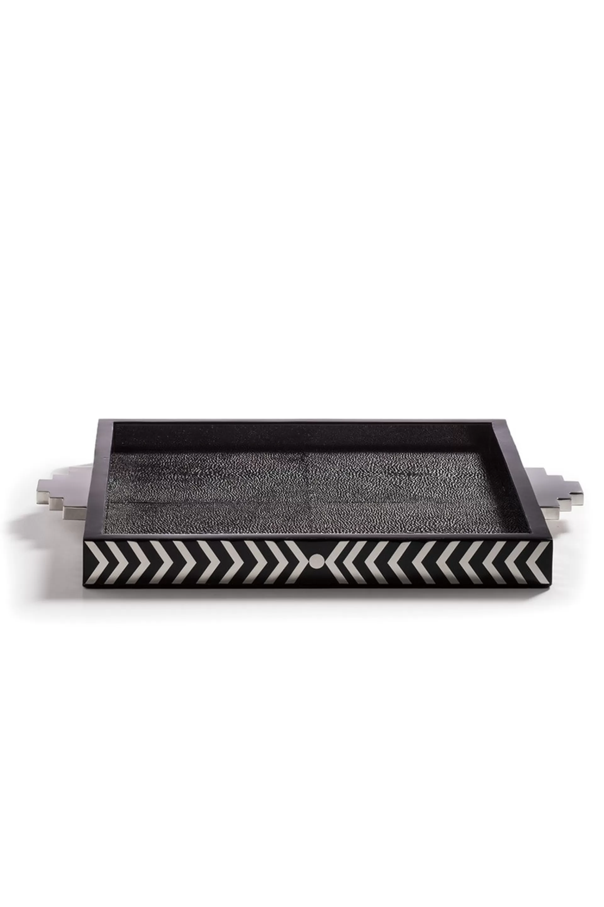 Natori Home Accents<Cebu Tray Black W/ White