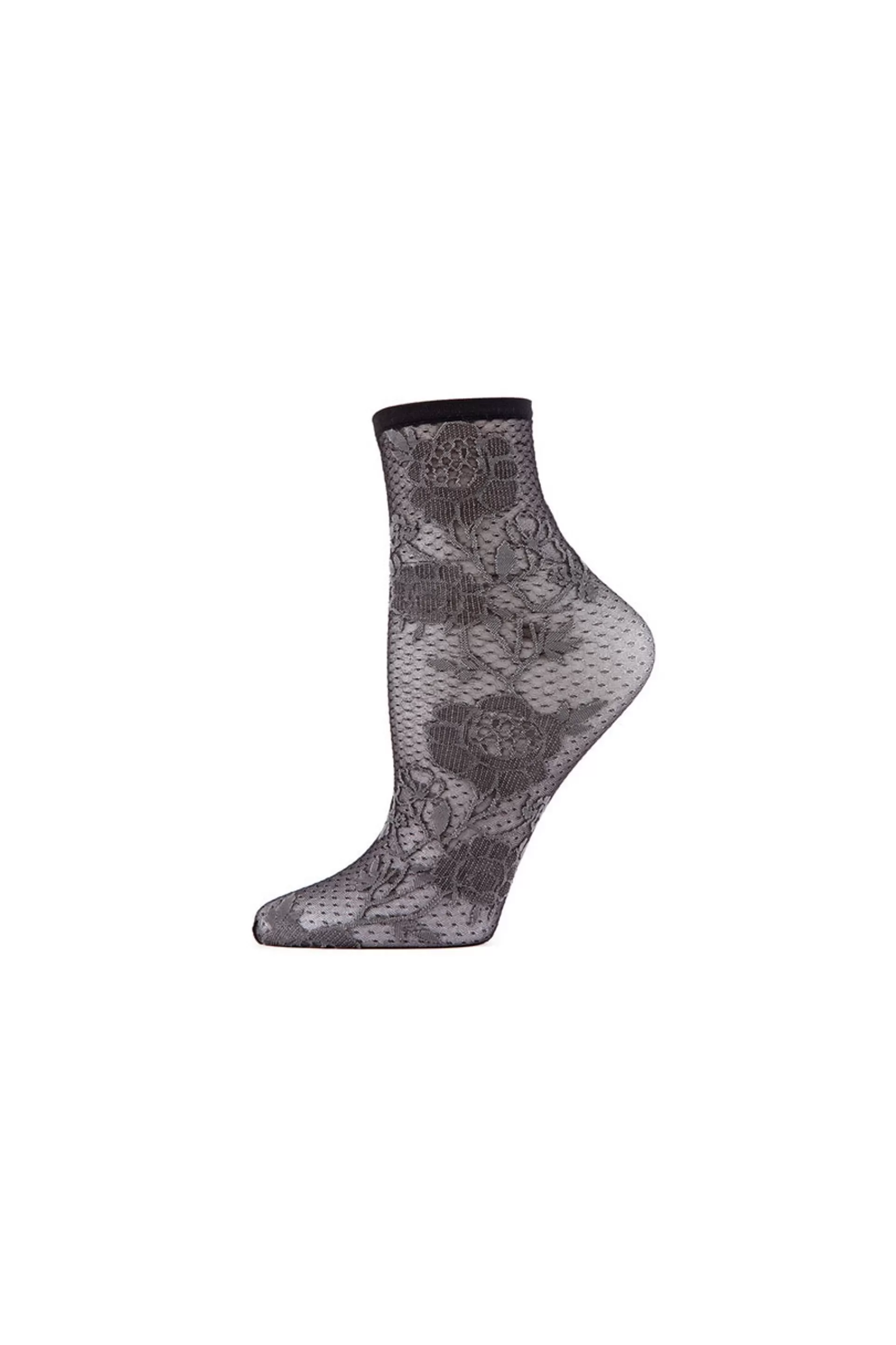 Natori Socks<Chantilly Sheer Shortie Socks