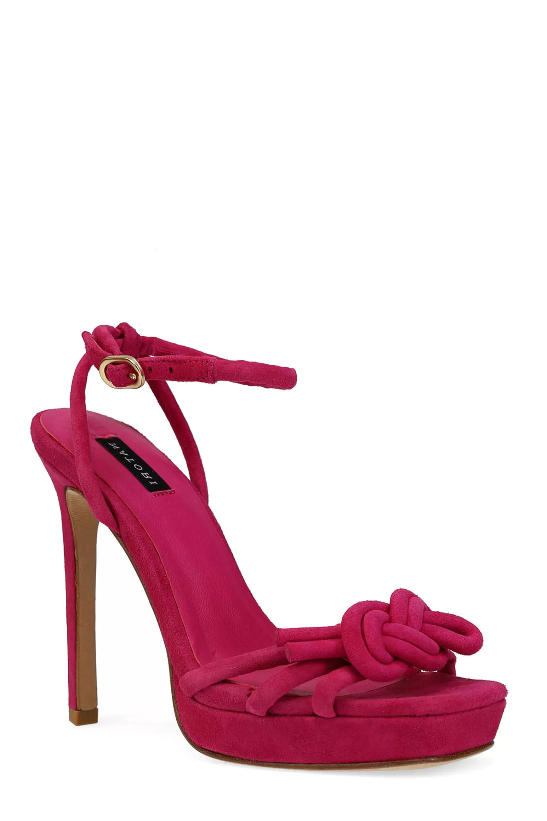 Natori Pumps<Chizu Suede Knotted Bow Platform Heel