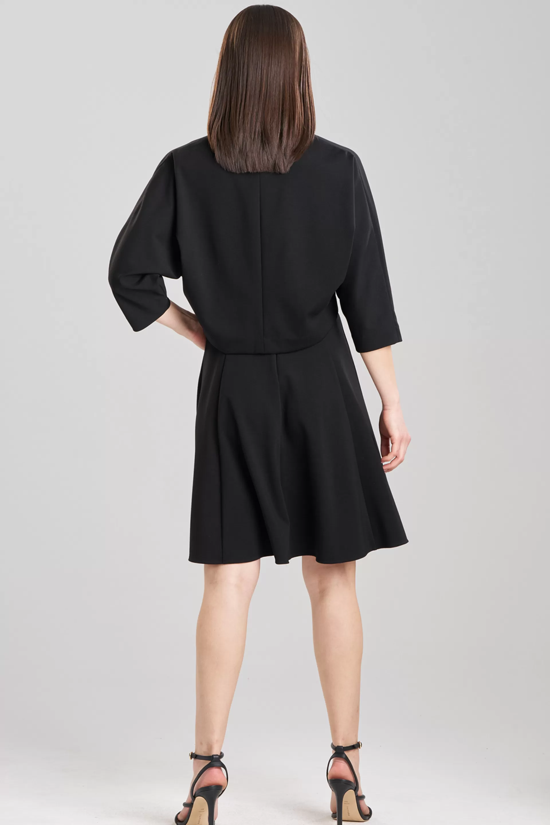 Natori Jackets & Outerwear | Knitwear<Compact Knit Cropped Bolero Black