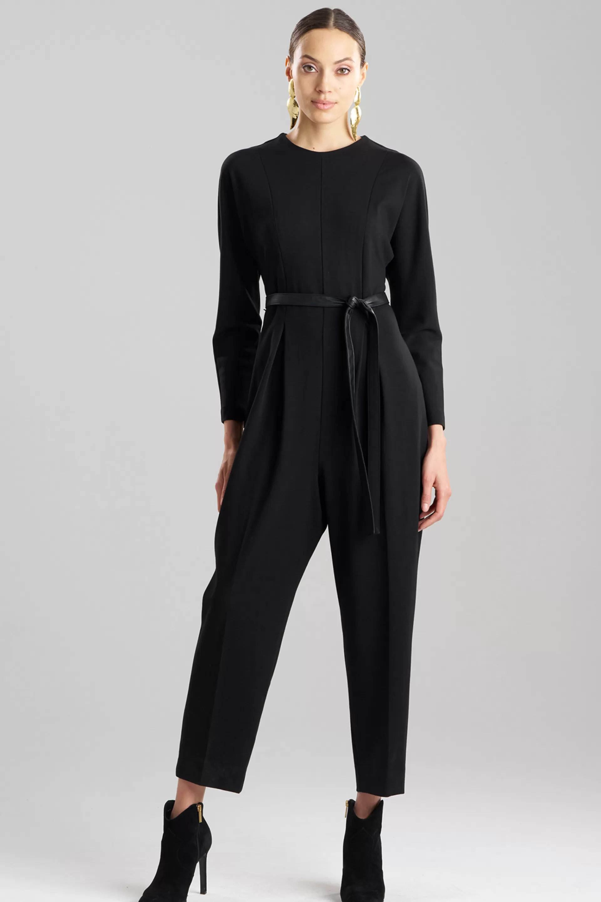 Natori Jumpsuits<Compact Knit Jumpsuit Black