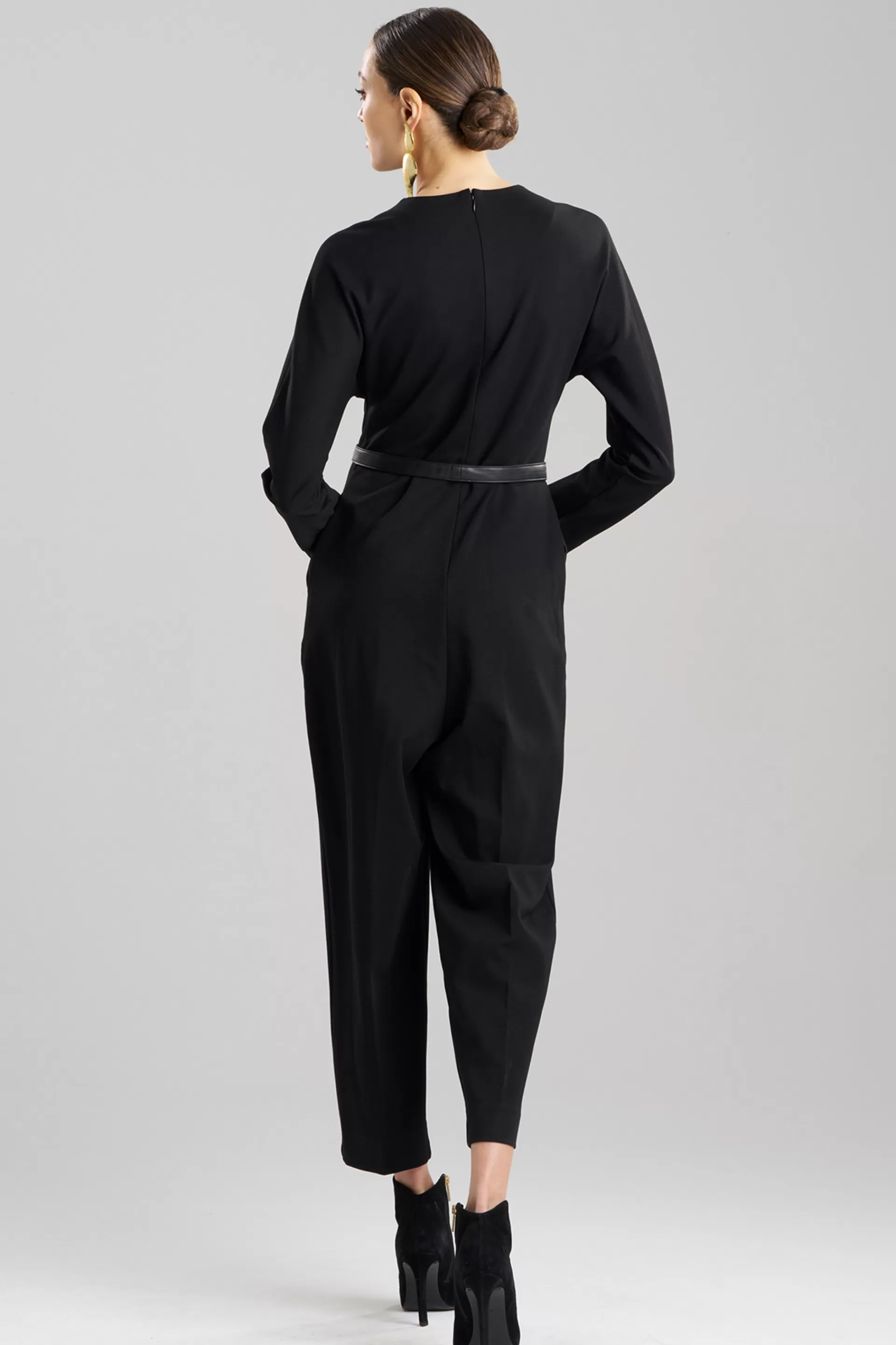 Natori Jumpsuits<Compact Knit Jumpsuit Black