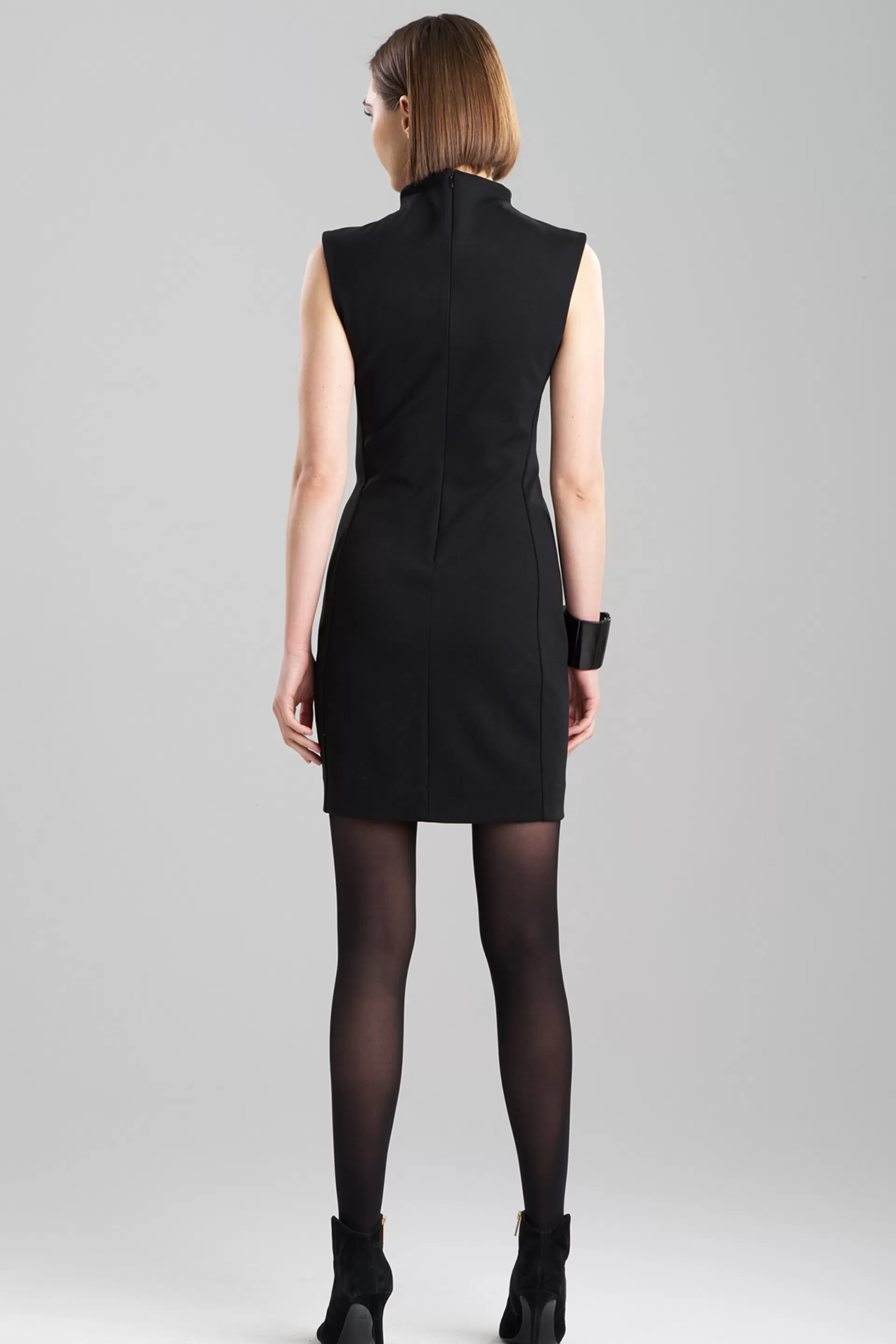 Natori Dresses<Compact Knit Sheath Dress Black