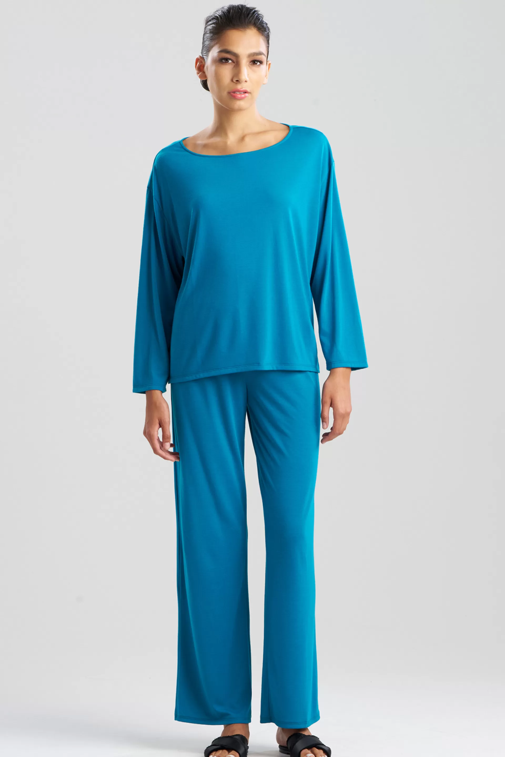 Natori Pajama Sets<Congo Long Sleeve PJ Blue Spruce