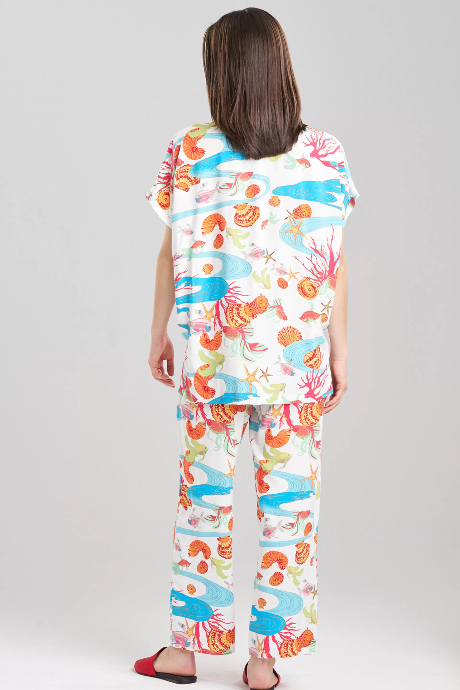 Natori Plus Sizes | Pajama Sets<Coral Reef PJ White Multi