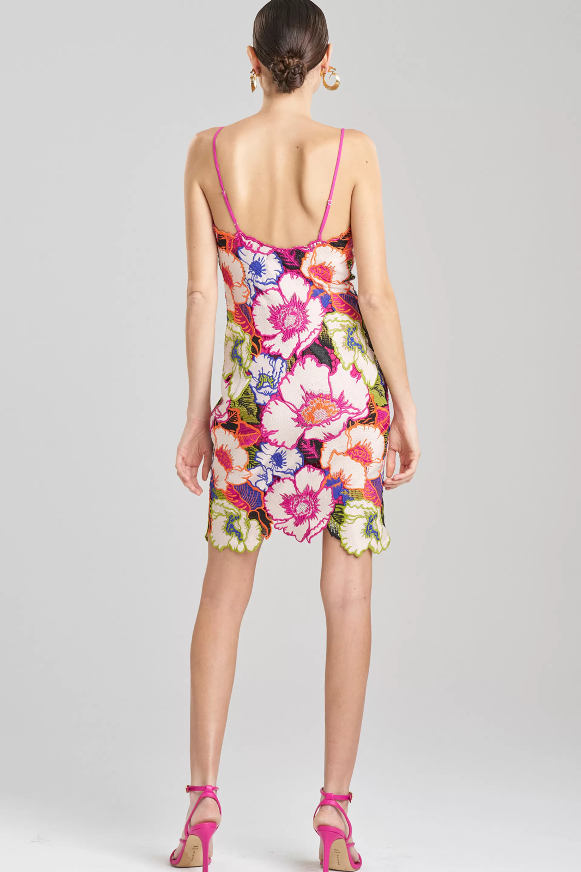 Natori Dresses<Cote D'Azur Embroidered Lace Slip Dress Multi