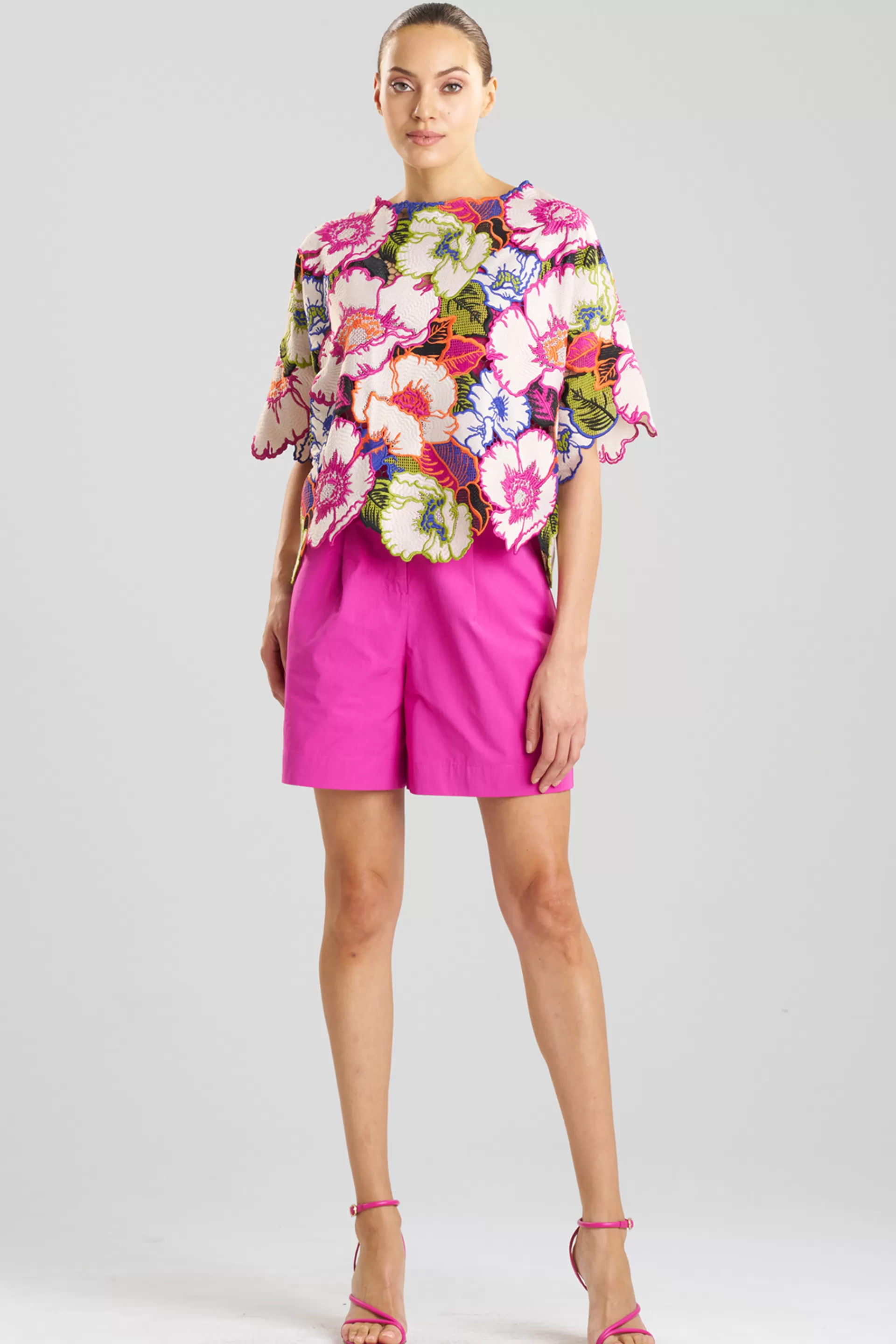 Natori Tops, Shirts & Tunics<Cote D'Azur Embroidered Lace Top Multi