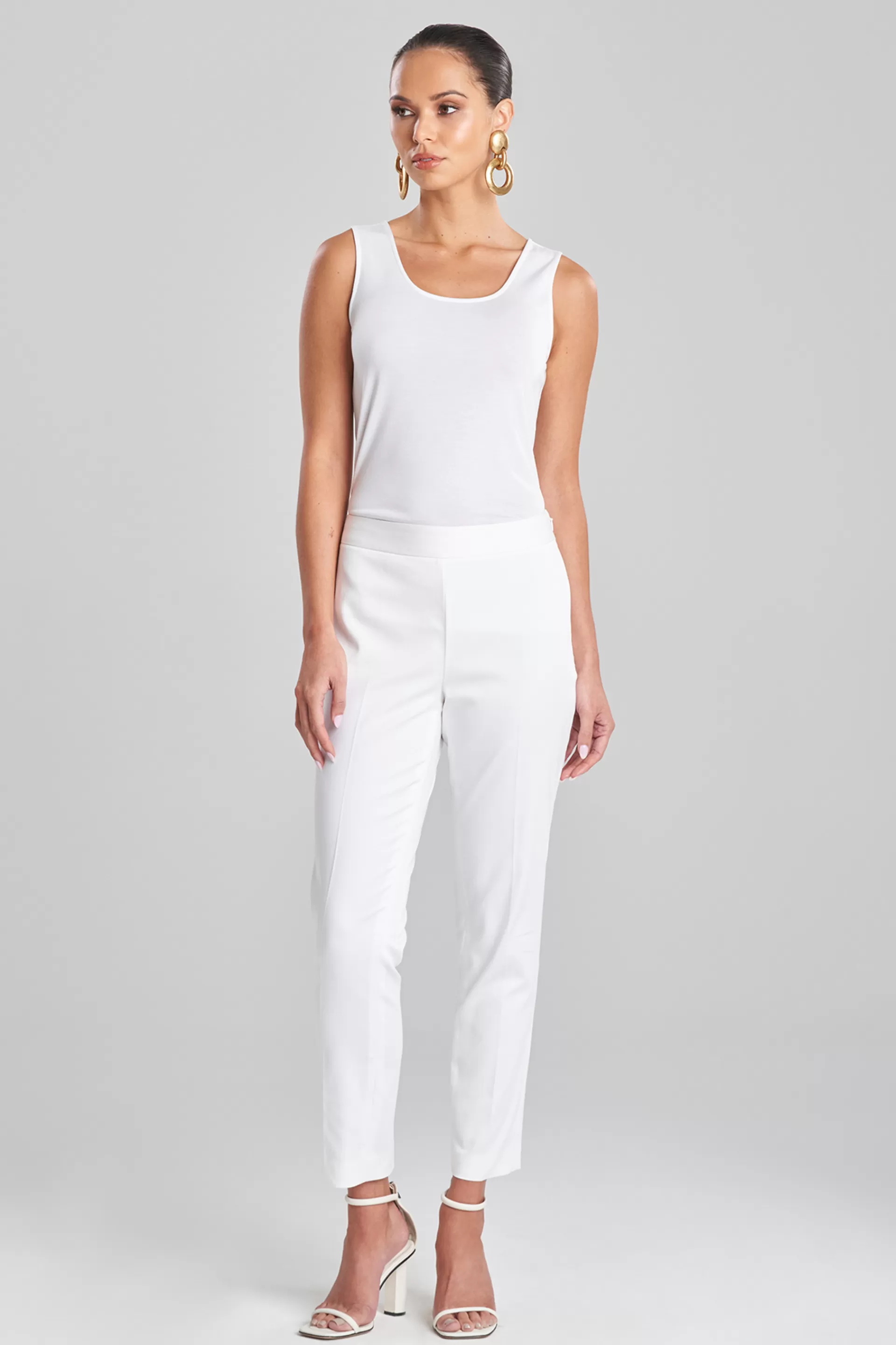 Natori Essentials | Plus Sizes<Cotton Chino Ankle Pants