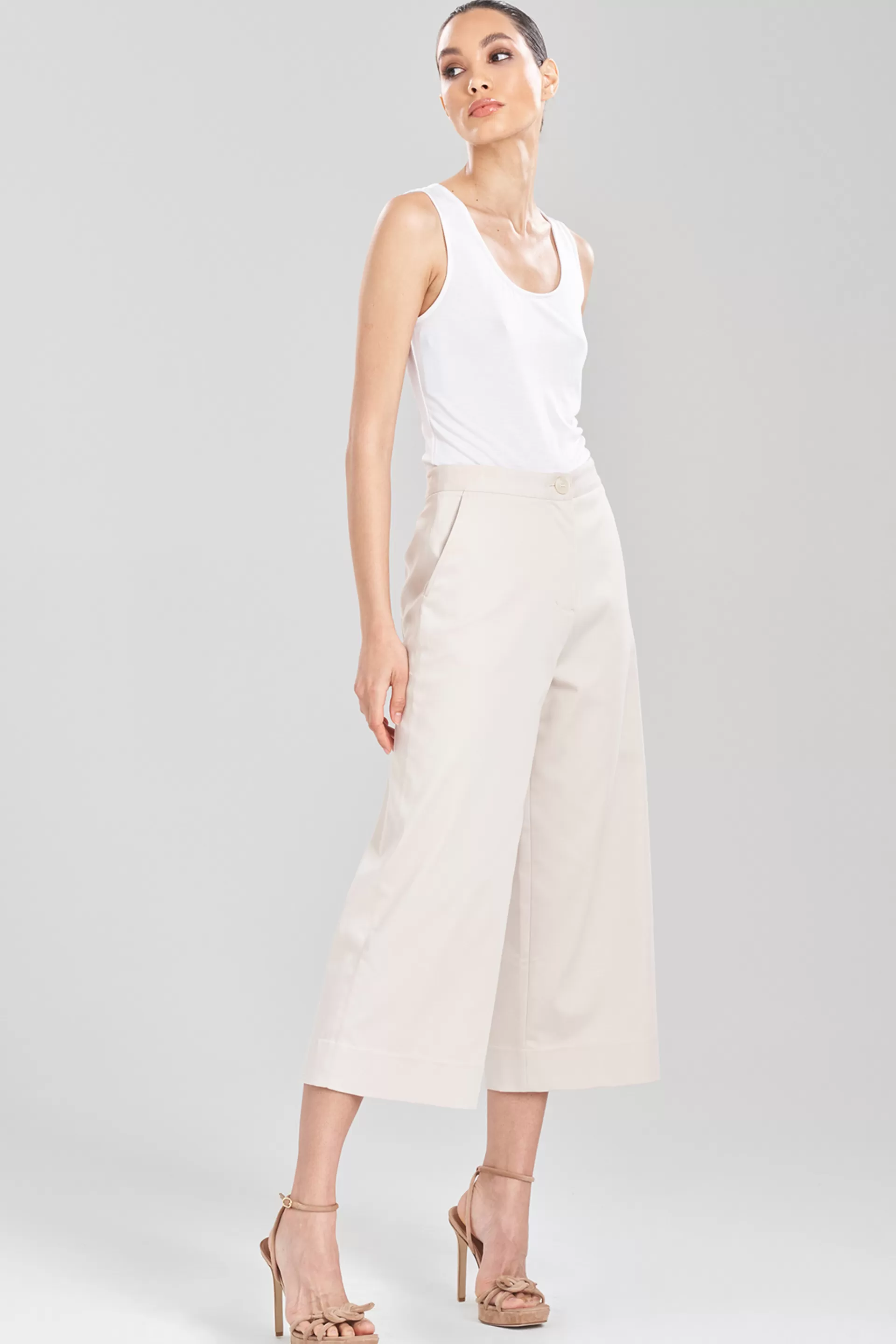 Natori Essentials | Pants, Skirts & Shorts<Cotton Chino Cropped Pants