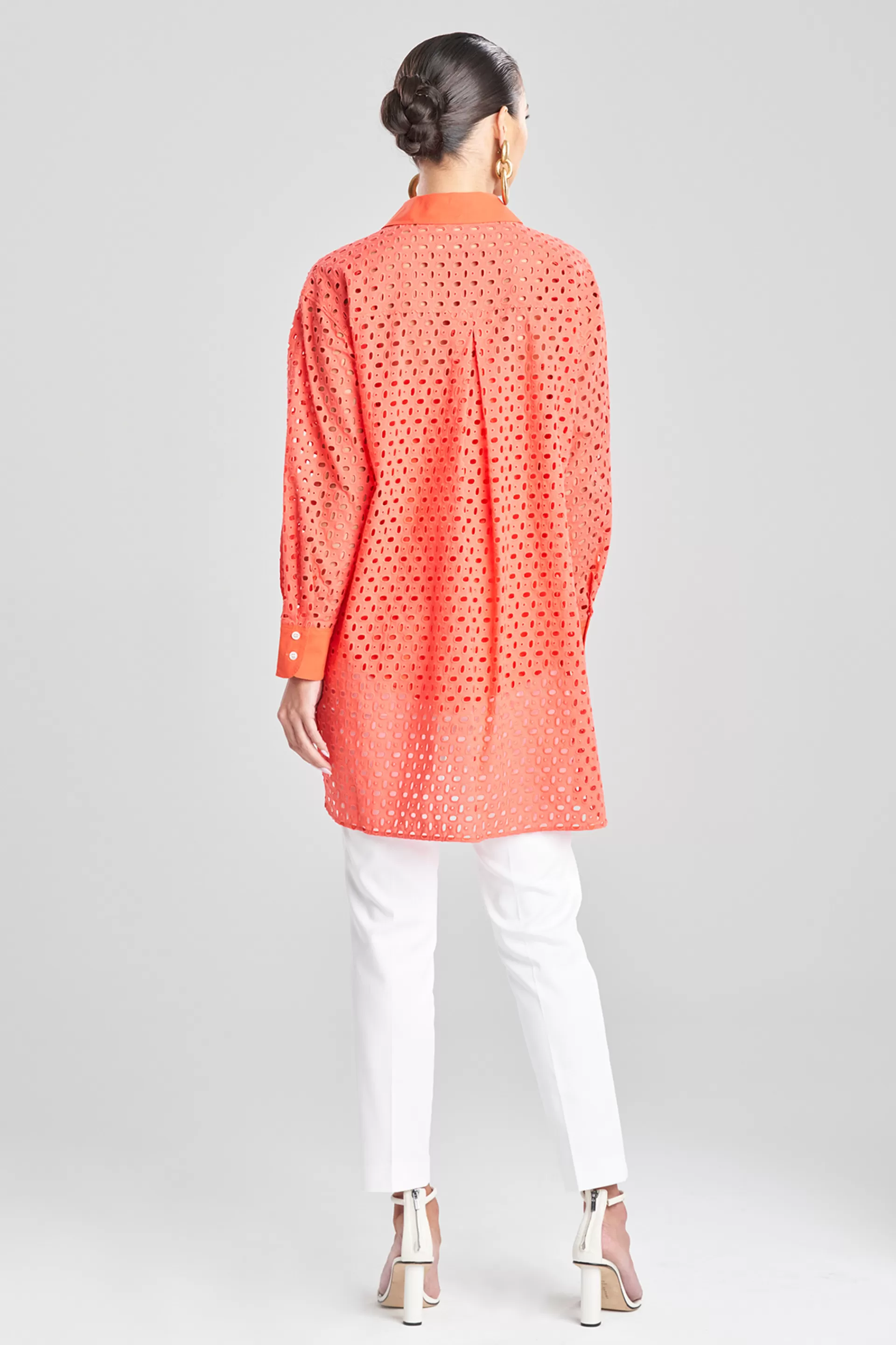 Natori Tops, Shirts & Tunics<Cotton Eyelet Oversized Top