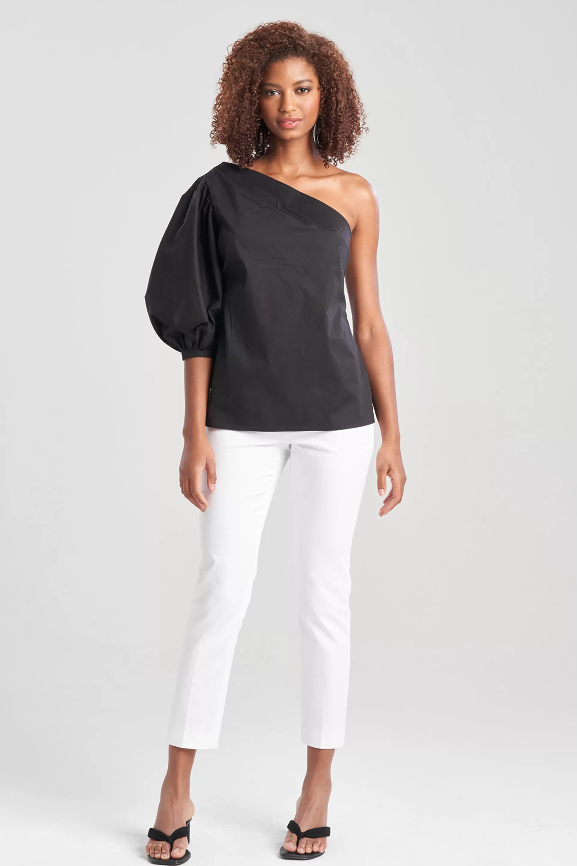 Natori Bridal Shower Outfits | Tops, Shirts & Tunics<Cotton Poplin Balloon One Shoulder Top