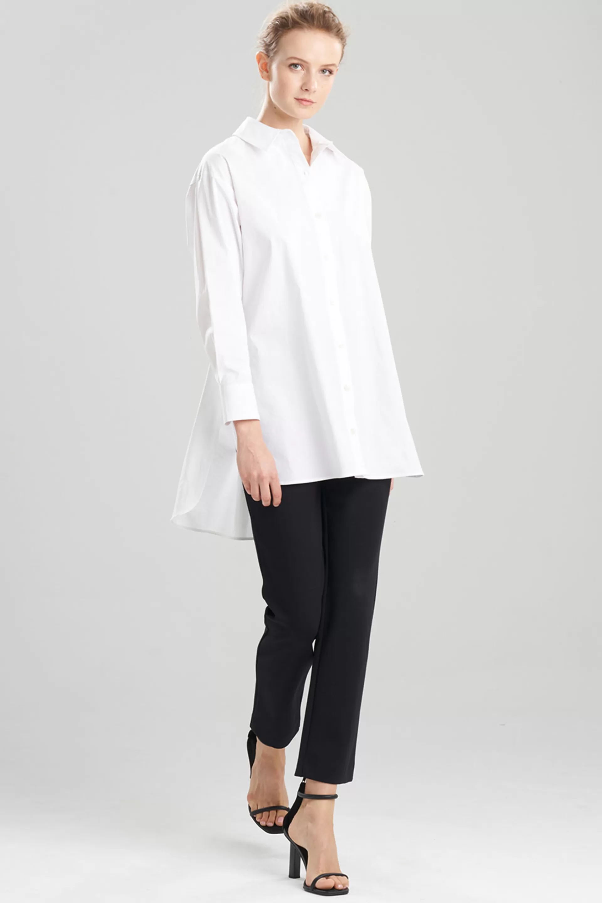 Natori Essentials | Tops, Shirts & Tunics<Cotton Poplin Oversized Button Down Shirt