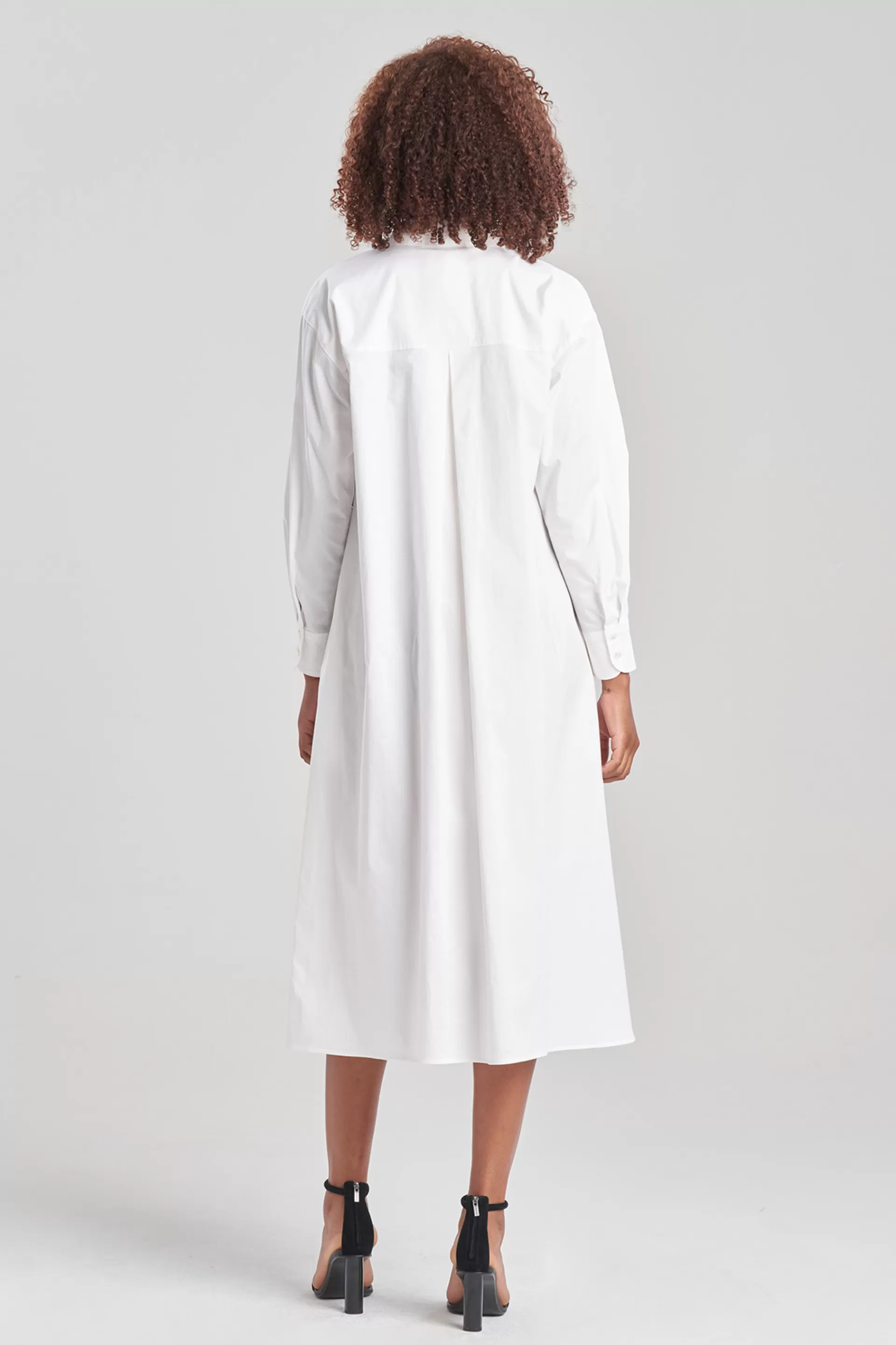 Natori Dresses<Cotton Poplin Oversized Embroidered Shirtdress White