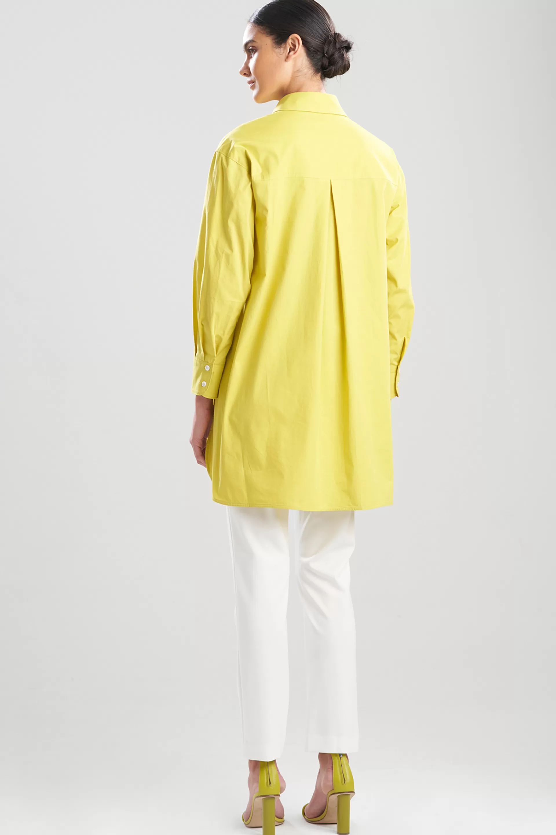 Natori Essentials | Tops, Shirts & Tunics<Cotton Poplin Oversized Half Placket Shirt