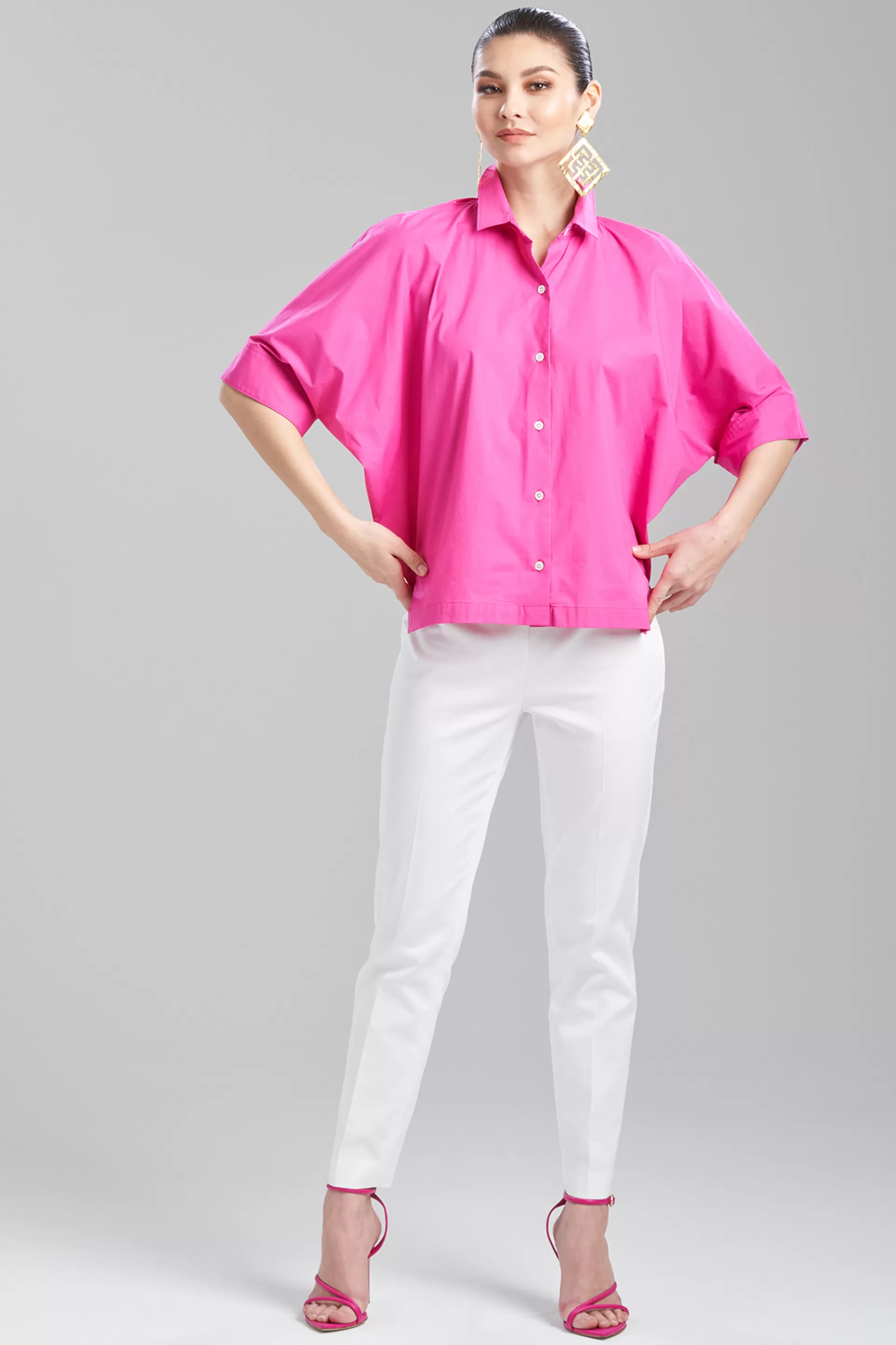 Natori Plus Sizes | Tops, Shirts & Tunics<Cotton Poplin Top