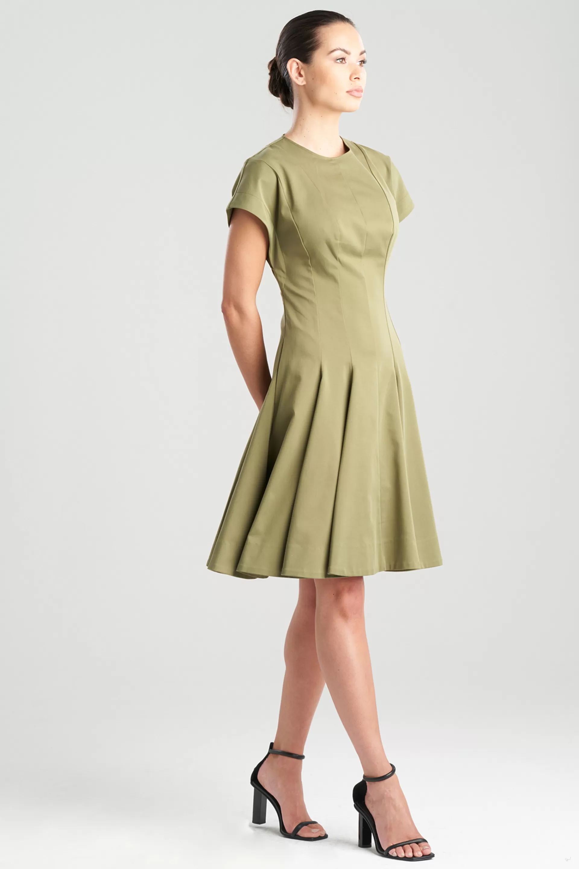 Natori Dresses<Cotton Sateen Fit & Flare Dress