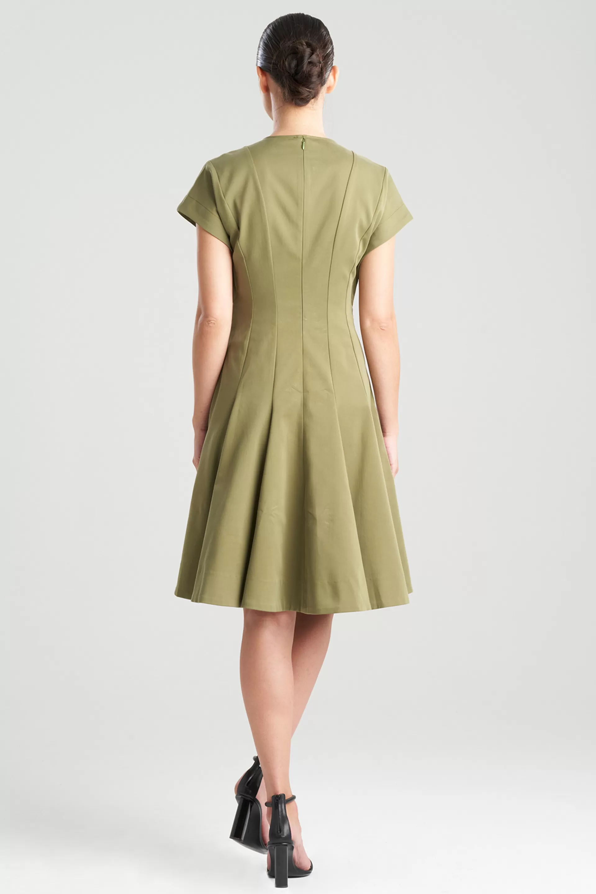 Natori Dresses<Cotton Sateen Fit & Flare Dress