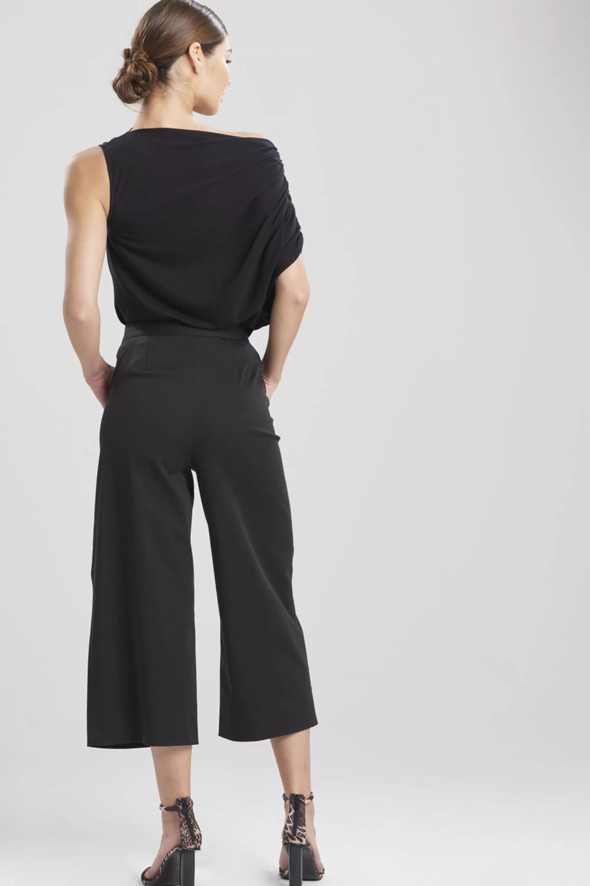 Natori Essentials | Pants, Skirts & Shorts<Cotton Sateen Wide Leg Crop Pants