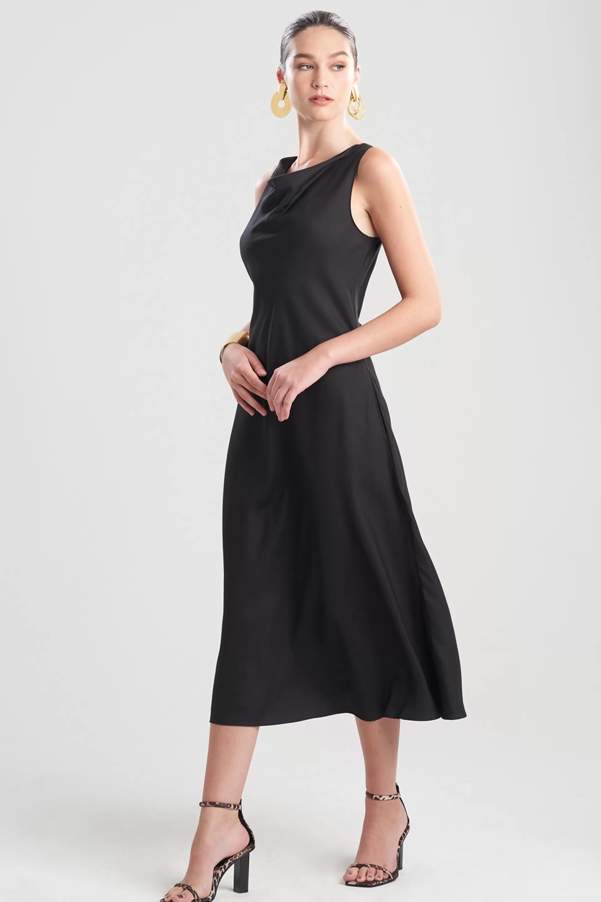 Natori Dresses | Wedding Guest Dresses<Cotton Silk Bias Cowl Dress