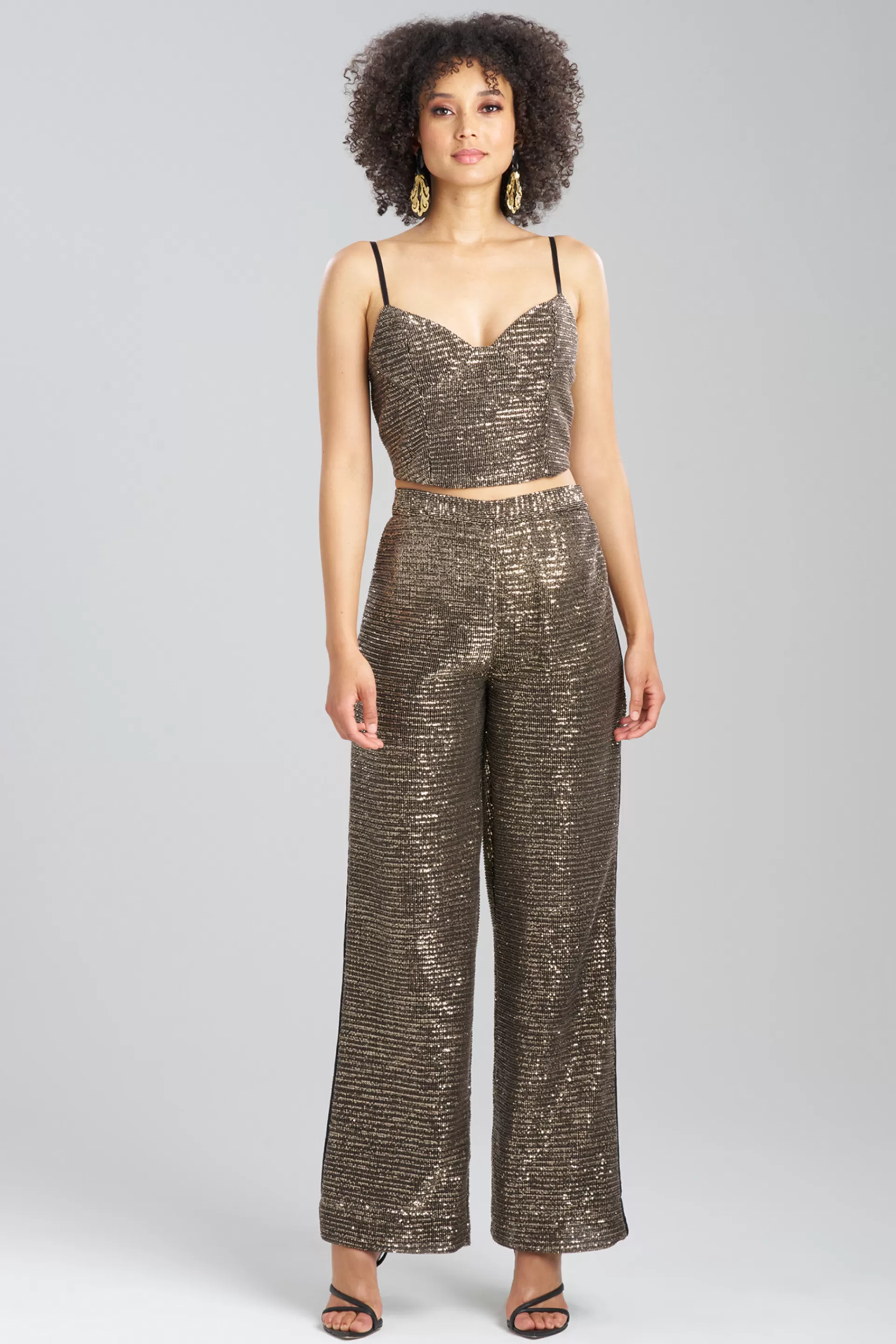 Natori Bustiers & Camis | Couture Tops<Couture All Over Sequins Bustier Black