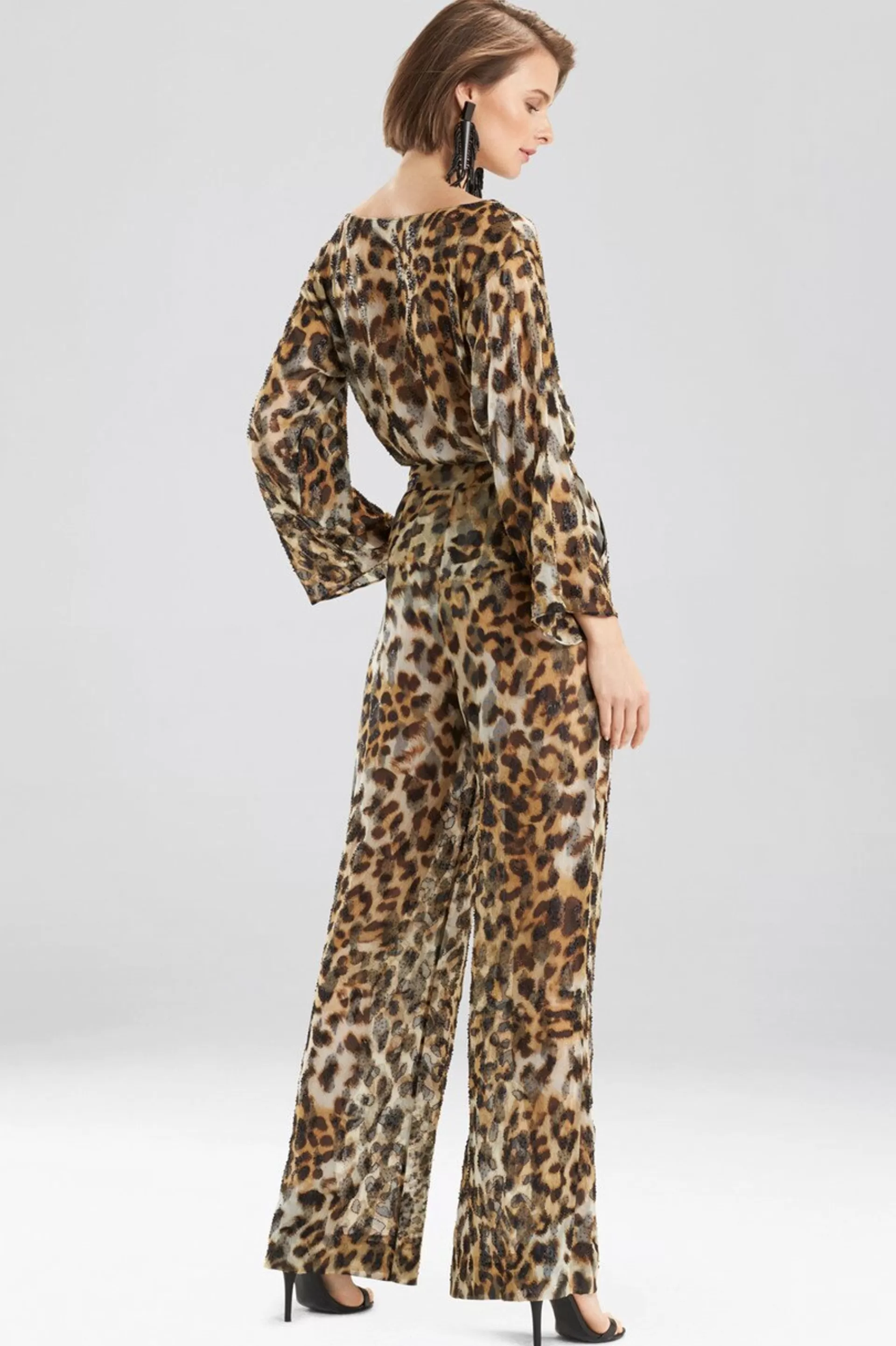 Natori Couture Tops<Couture Animal Burnout Pants Natural/Black